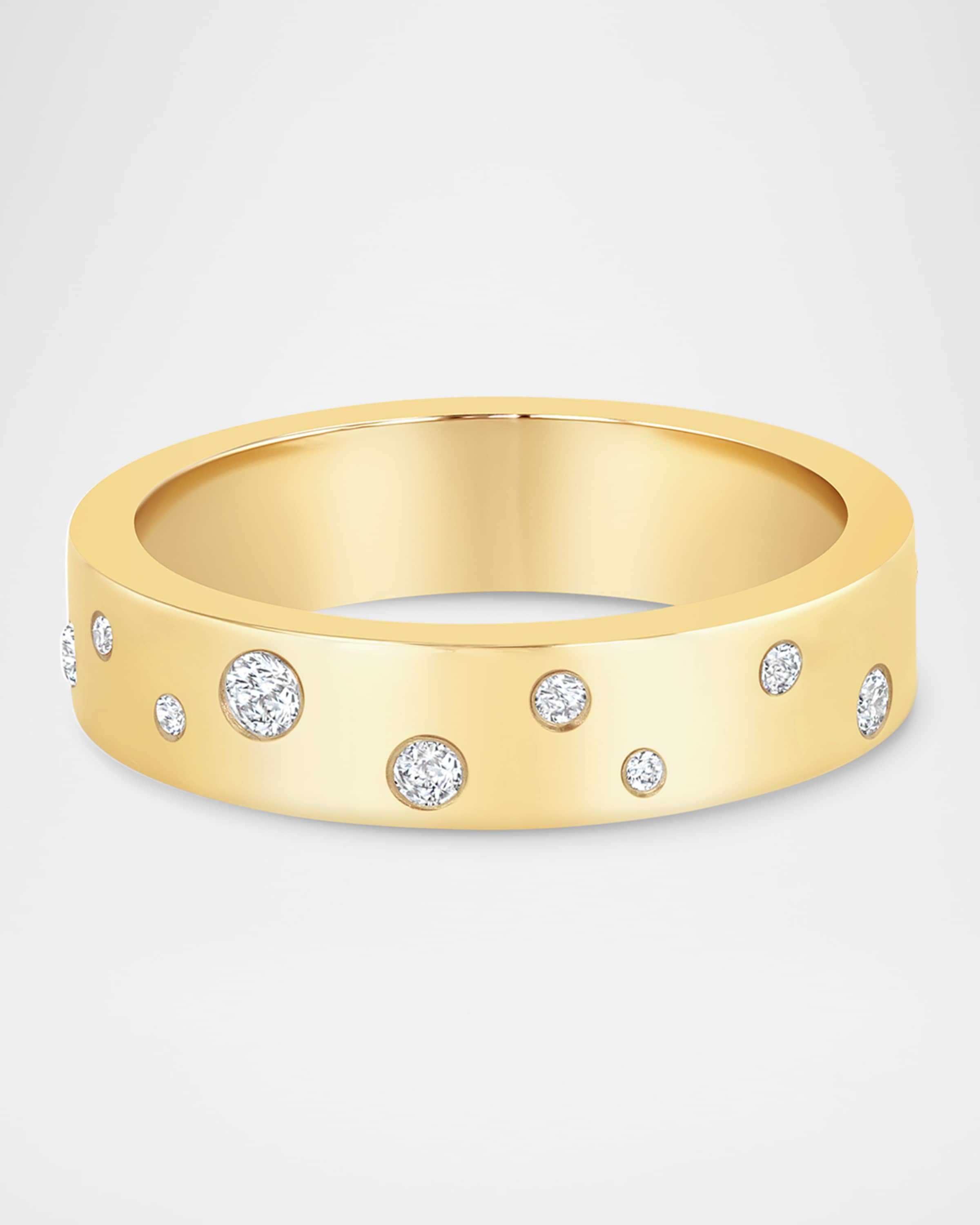 64 Facets Stardust 18K Yellow Gold Constellation Ring with