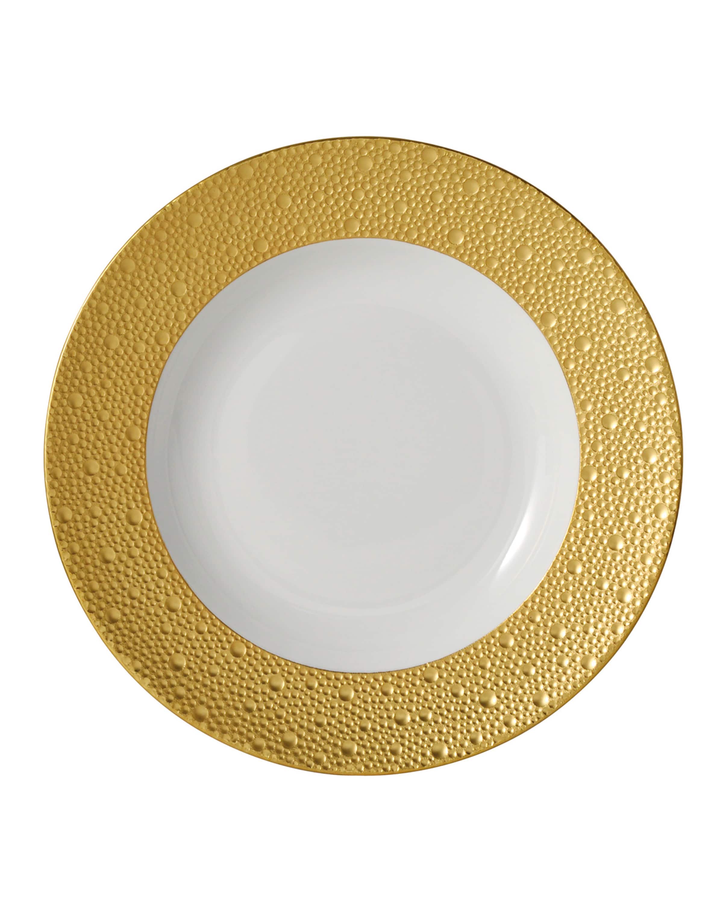Bernardaud Ecume Golden-Rimmed Soup Serving Bowl
