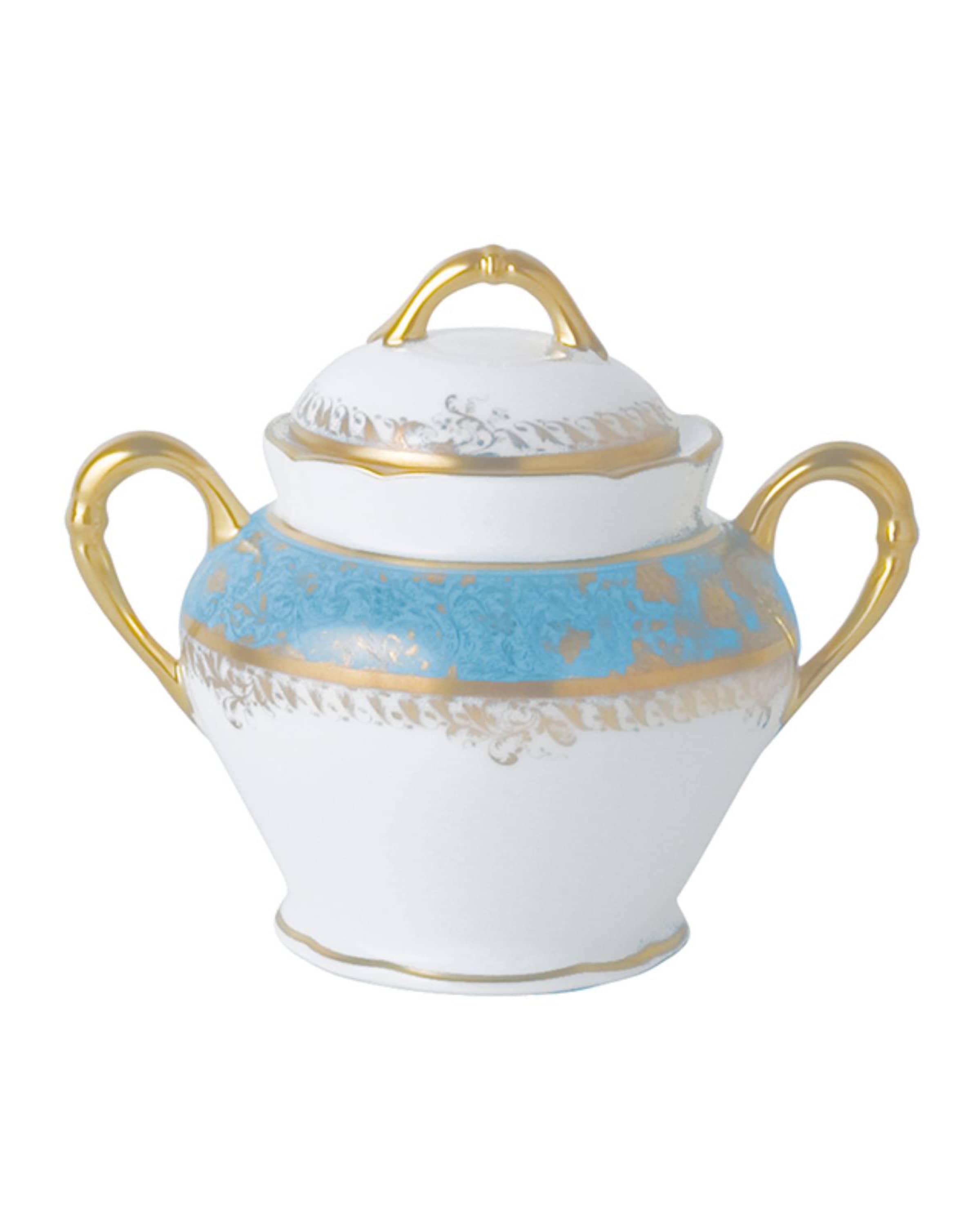 Bernardaud Eden Turquoise Sugar Bowl