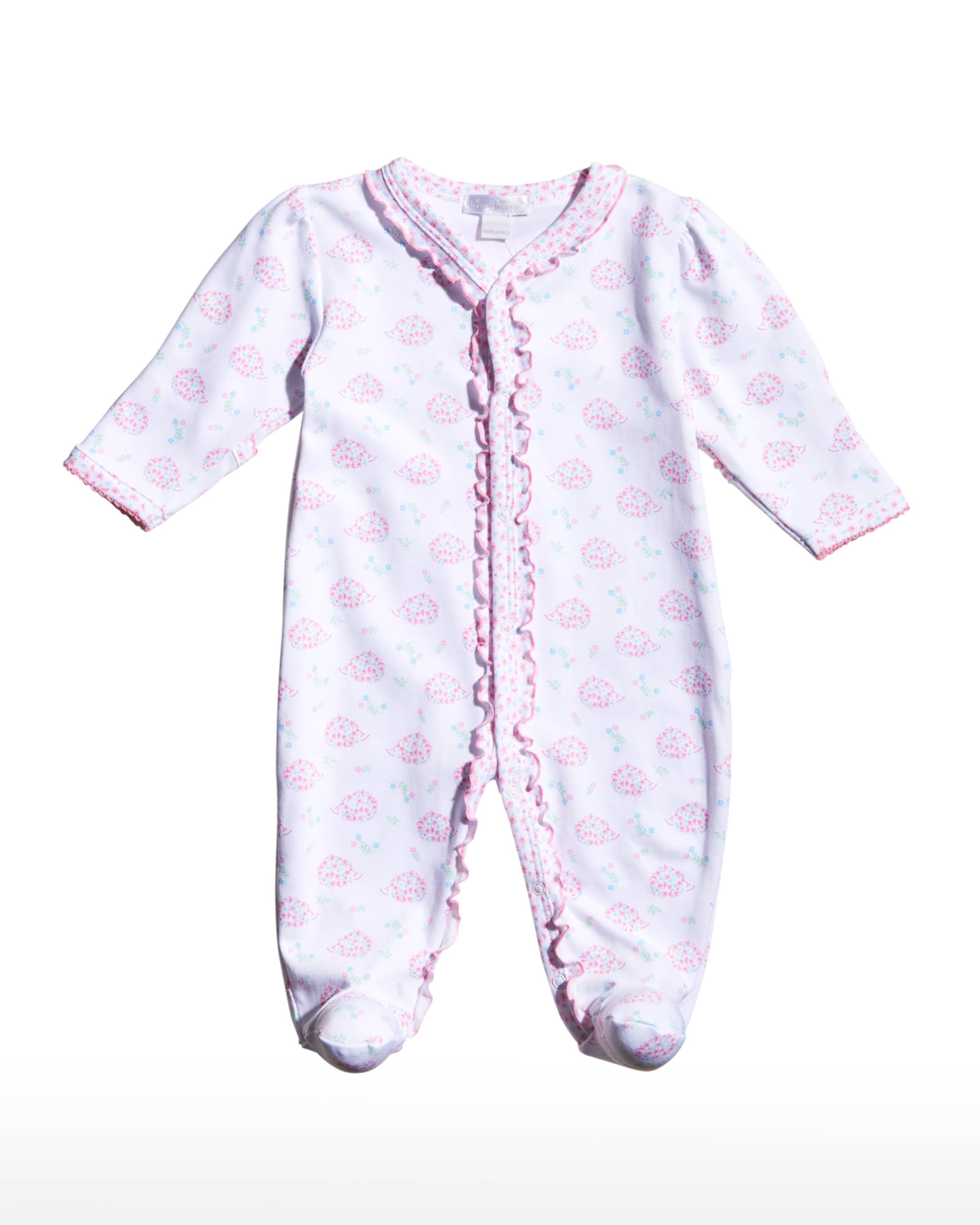 Kissy Kissy Girl S Happy Hedgehog Footies Size 0m 9m And Matching Items Matching Items Neiman Marcus