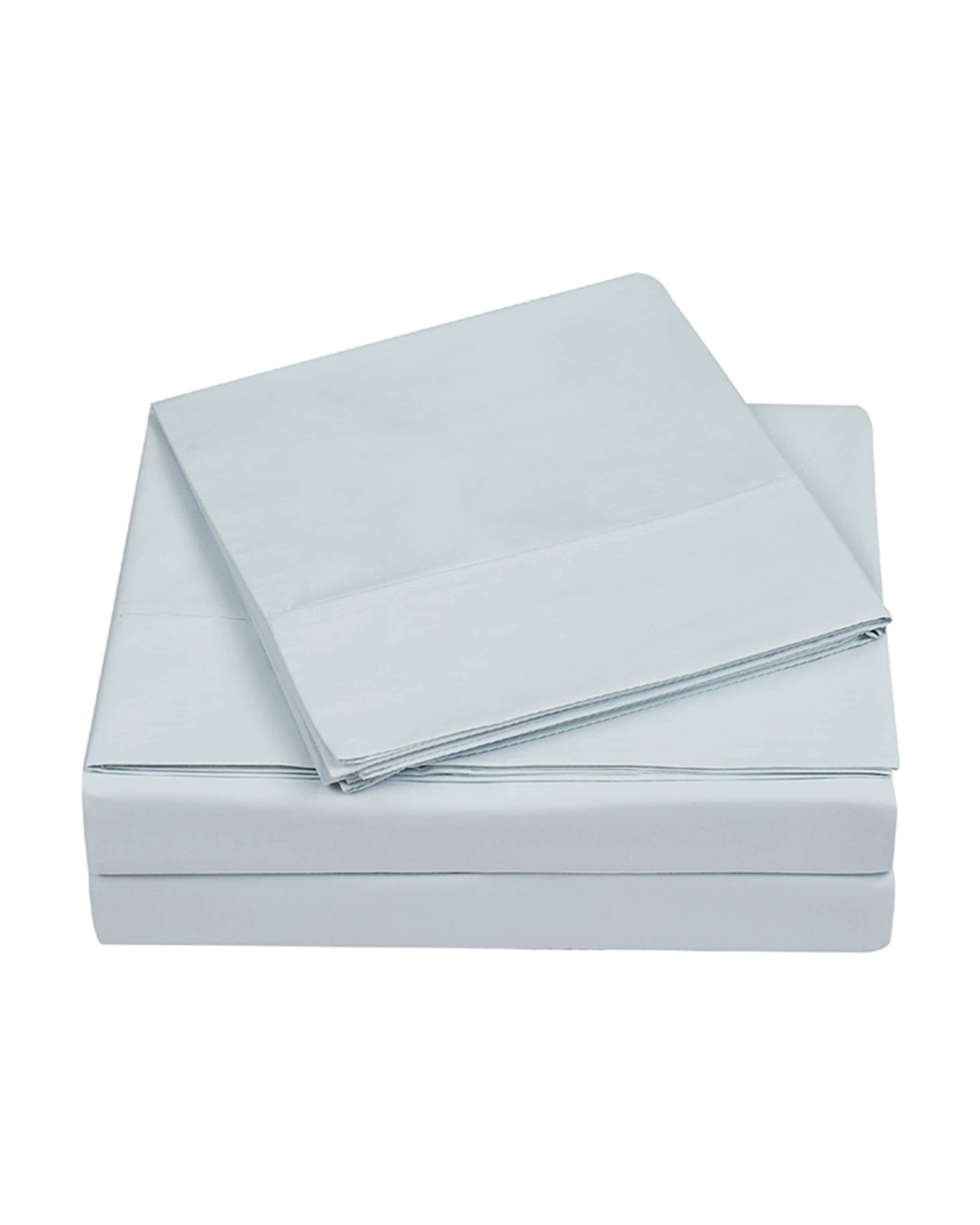 Charisma 400-Thread Count Percale King Pillowcase Set, Illusion Blue