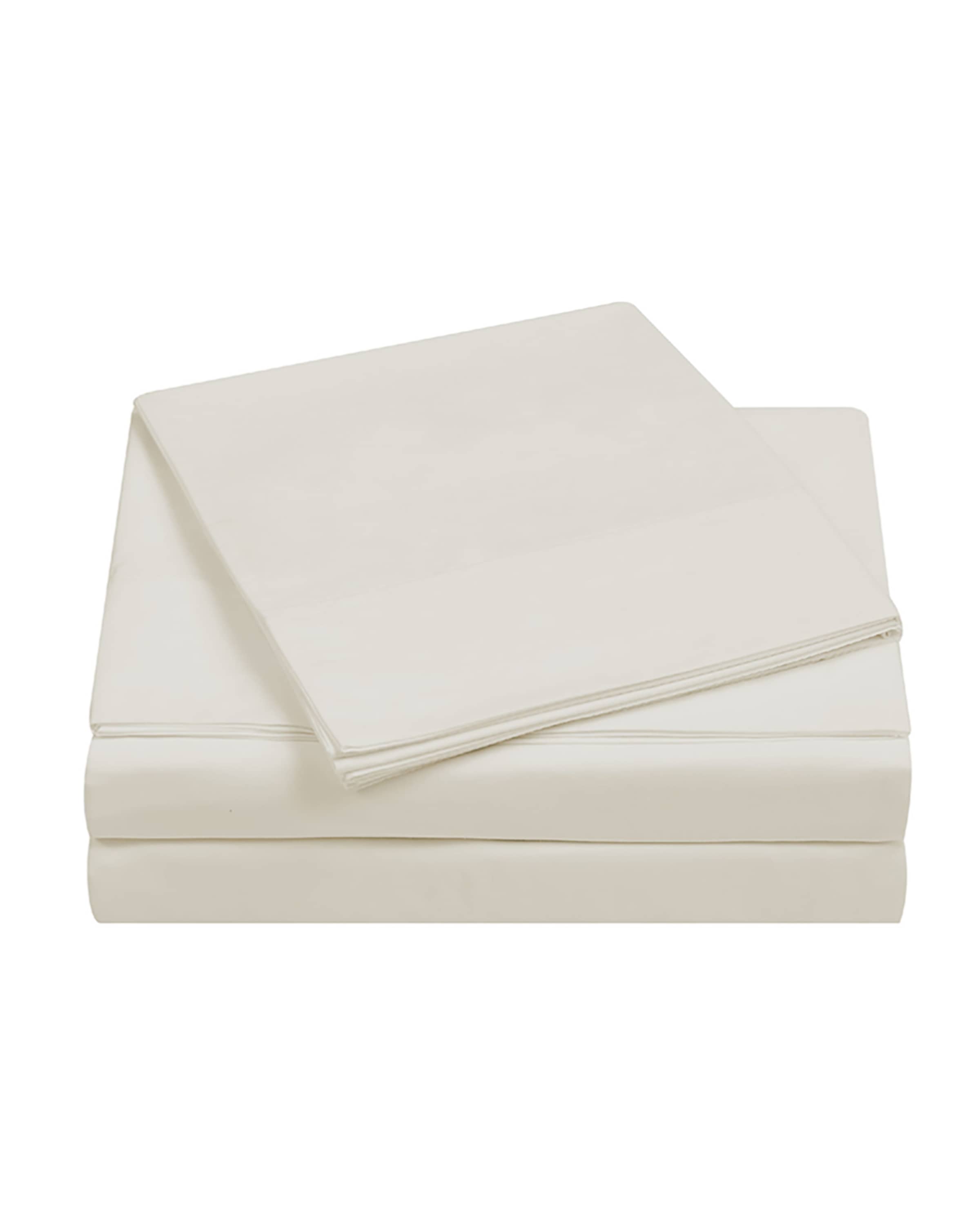 Charisma 400-Thread Count Percale King Pillowcase Set, Vanilla Ice