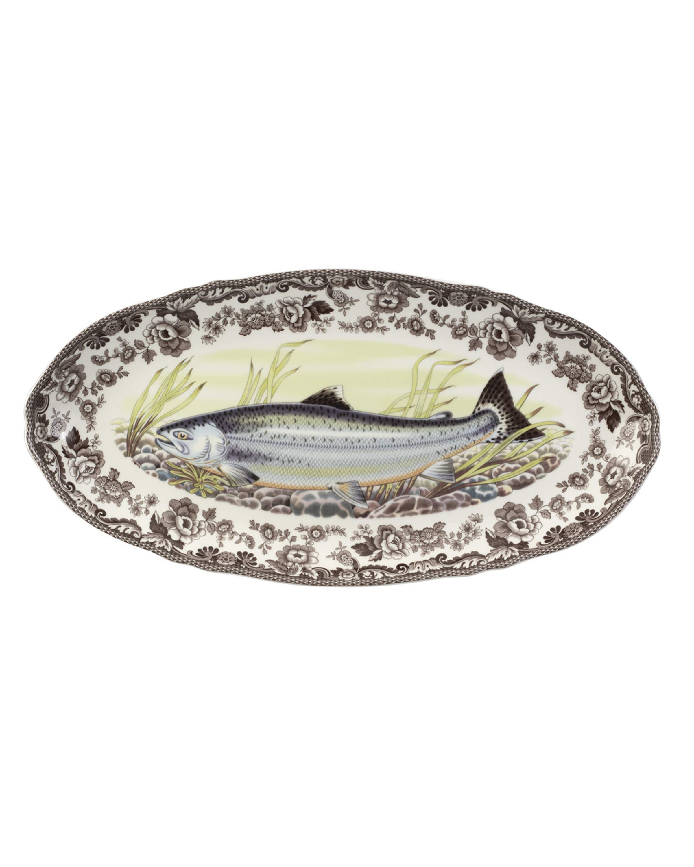 Spode King Salmon Fish Dish, 18.5"