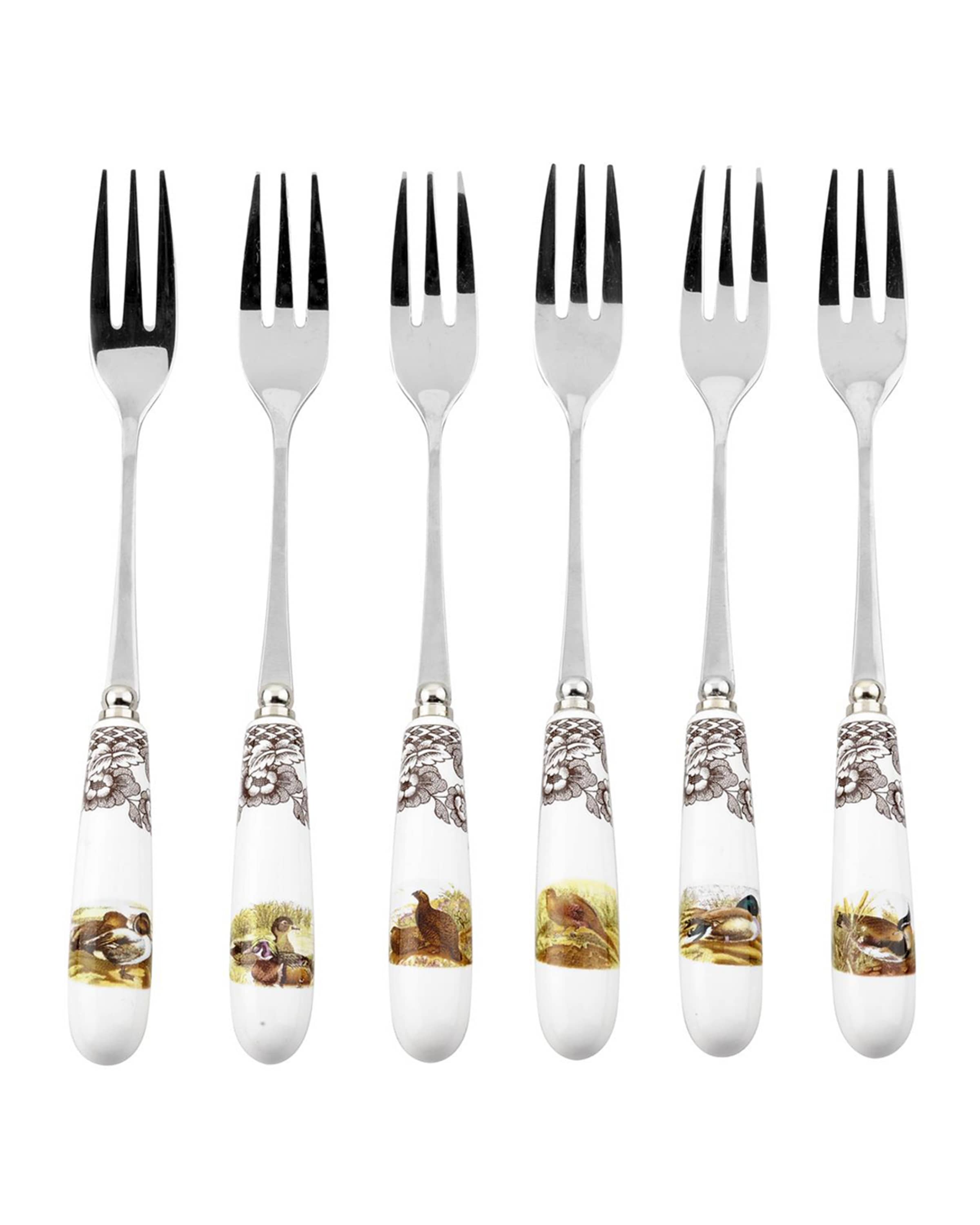 Spode Woodland Pastry Forks, Set of 6