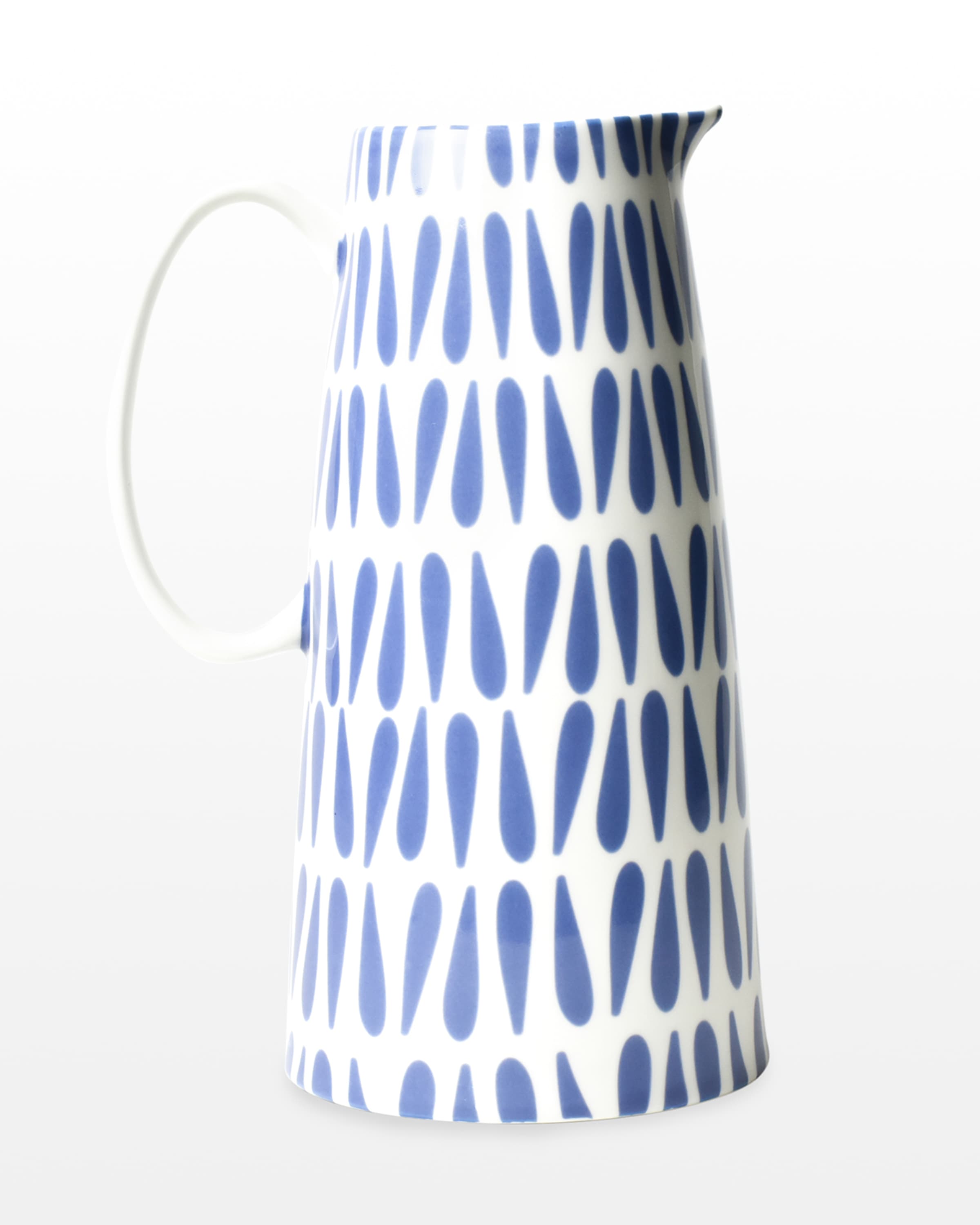 Coton Colors Iris Blue Drop Pedestal Pitcher