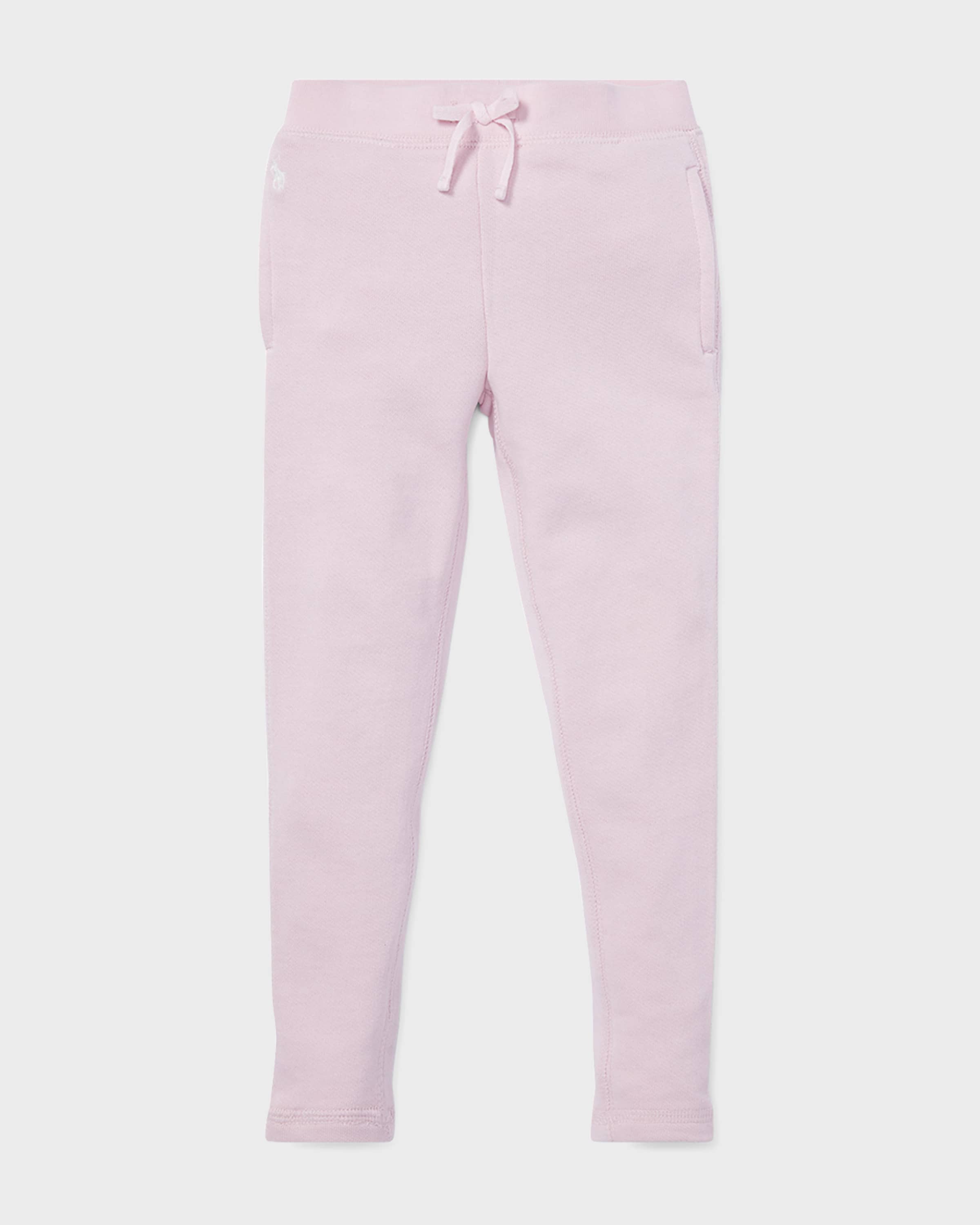 Ralph Lauren Childrenswear Girl's Drapey Terry-Fleece Lounge Pants, Size 2-6X