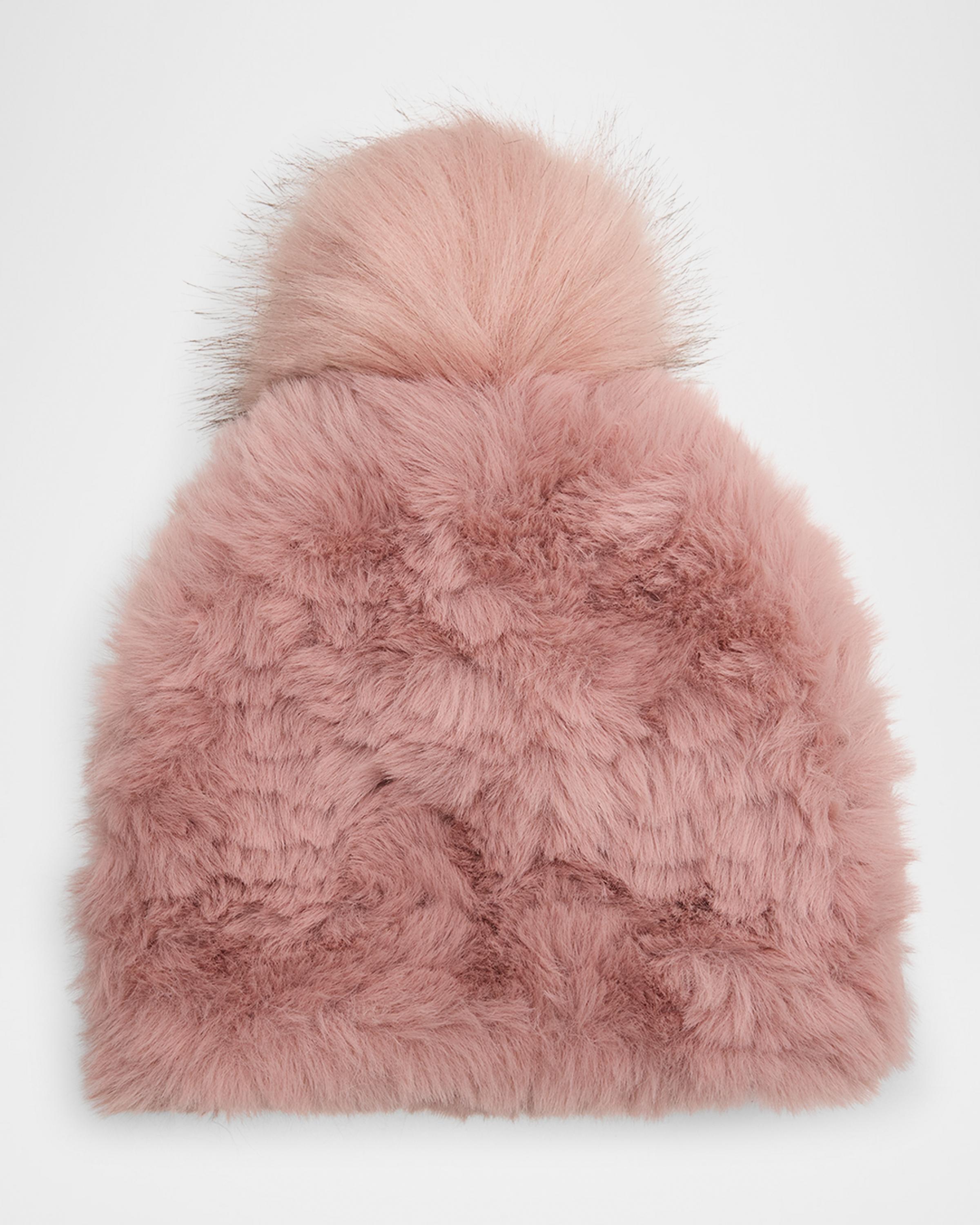 Jocelyn Faux-Fur Knit Beanie w/ Pompom | Neiman Marcus display picture 1