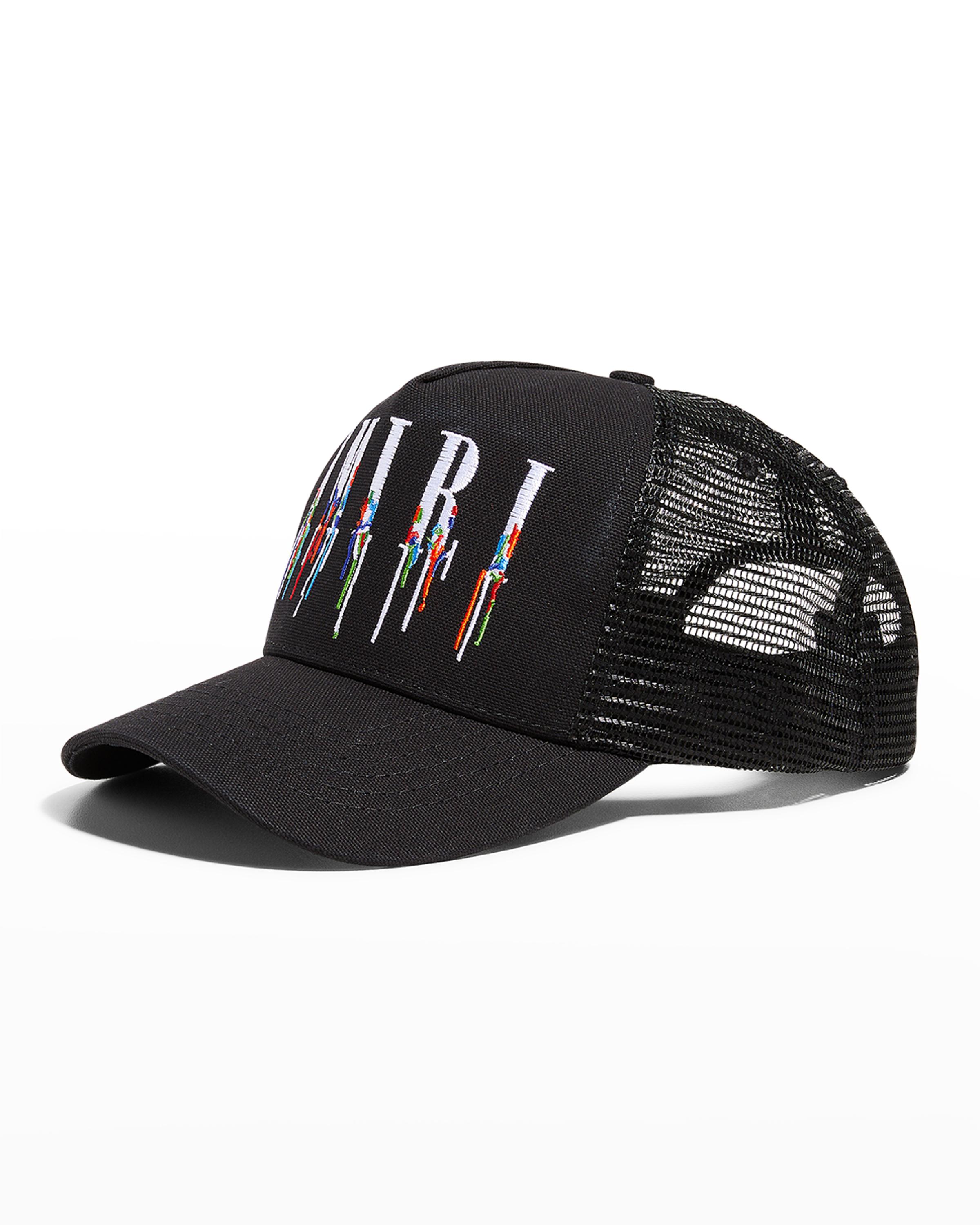 Amiri Men's Paint Drip Core Logo Trucker Hat | Neiman Marcus