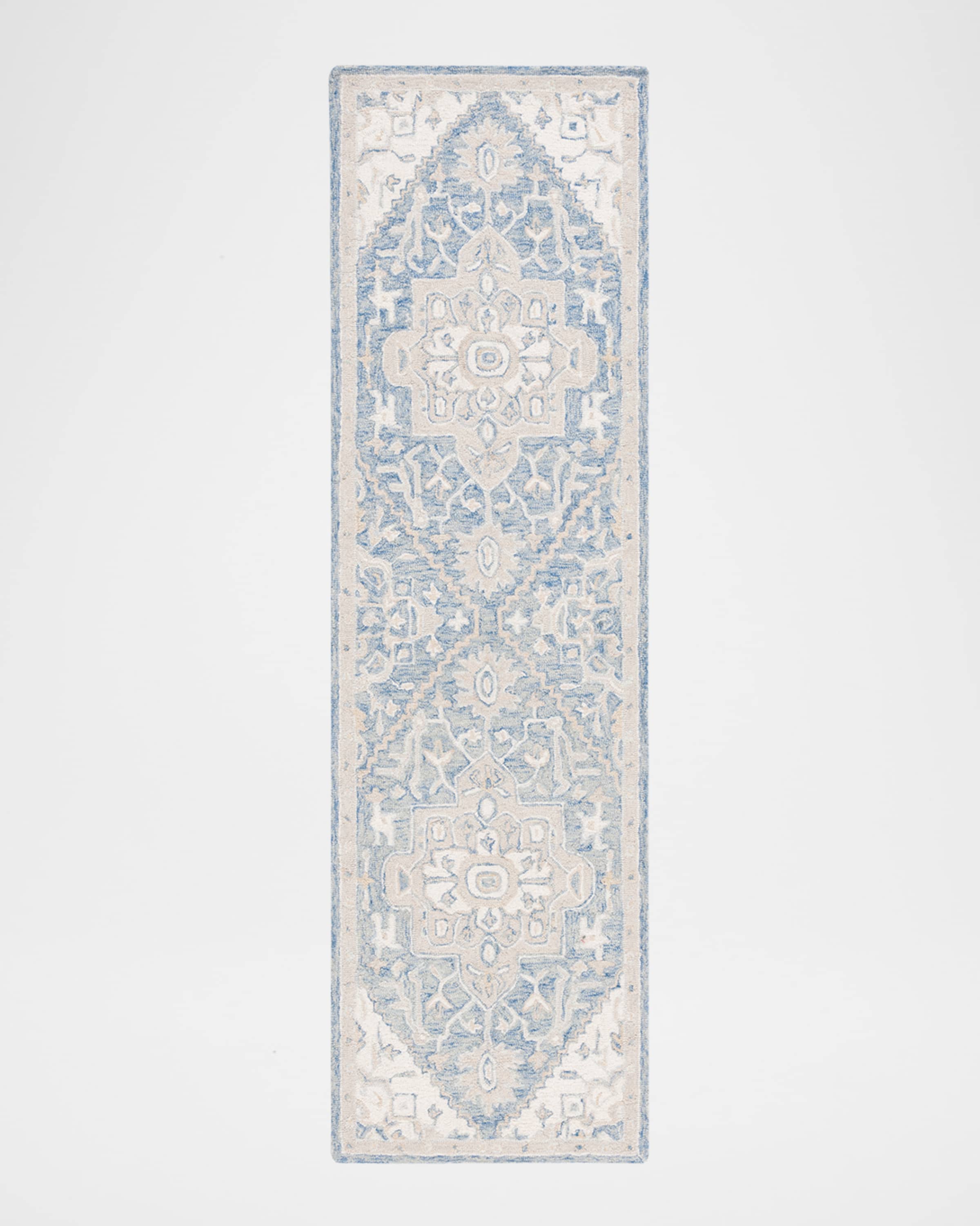 Lauren Ralph Lauren Percy Blue Hand-Woven Rug, 2' x 8'