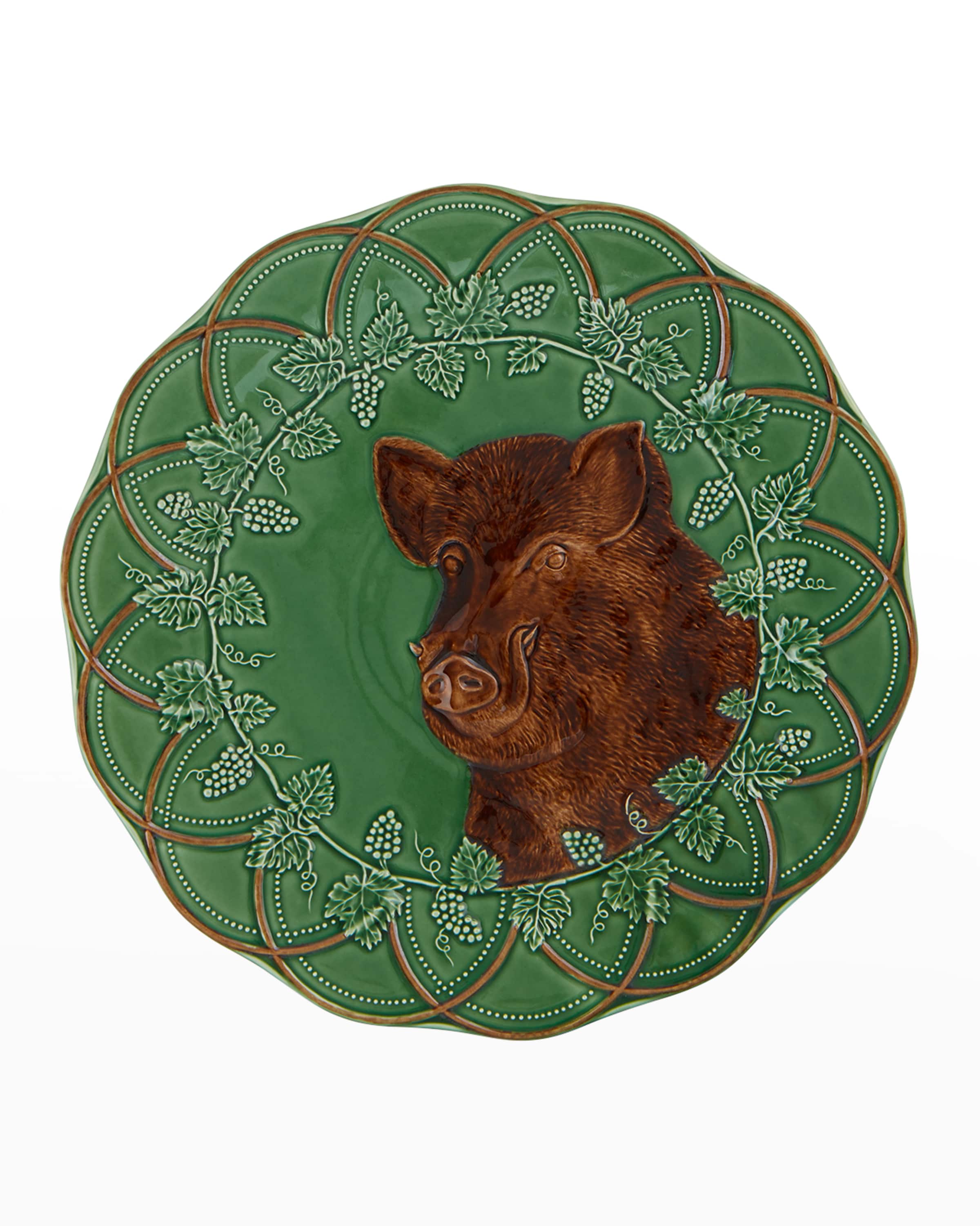 Bordallo Pinheiro Boar Woods Round Platter