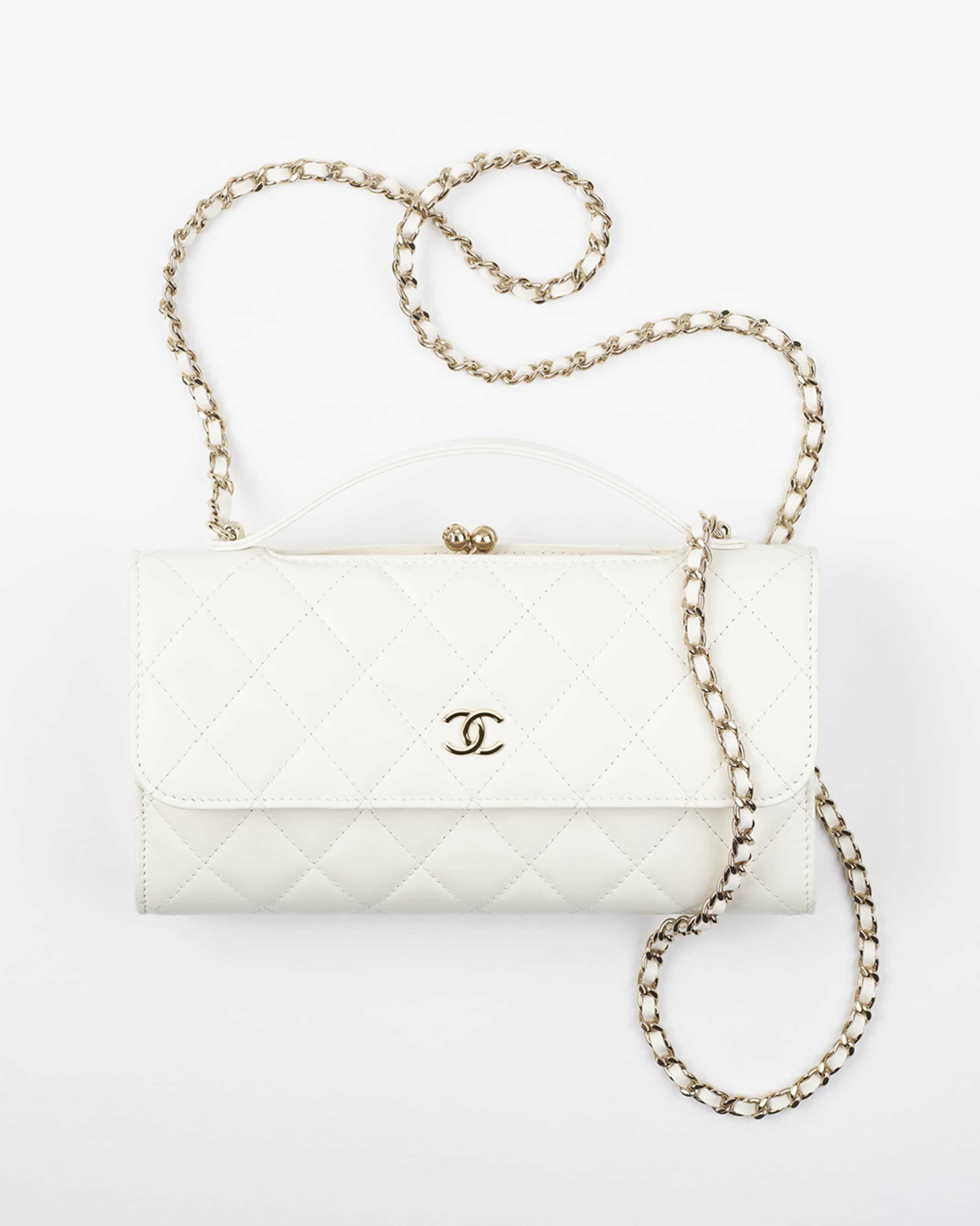 CHANEL FLAP PHONE HOLDER WITH CHAIN | Neiman Marcus