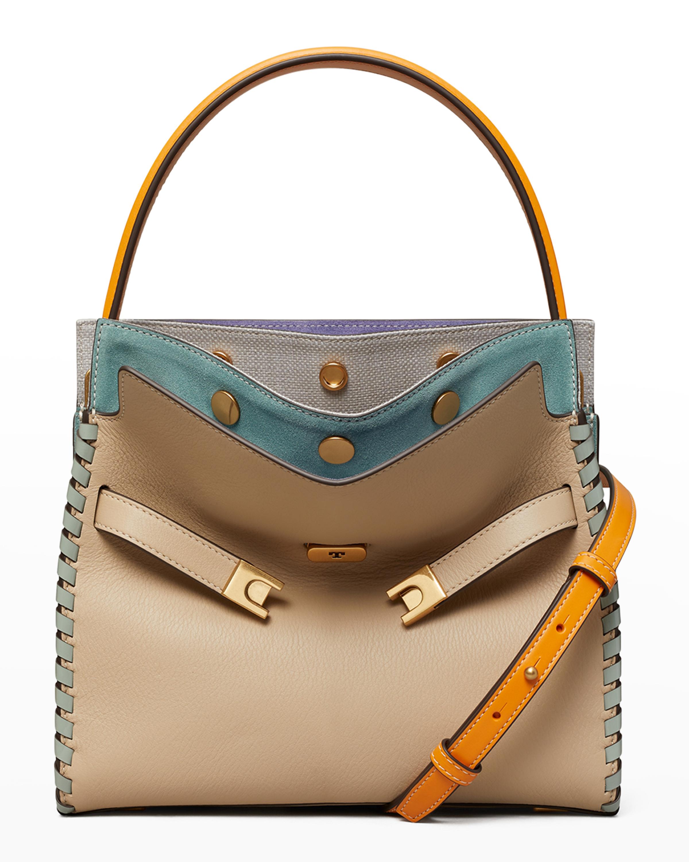 Tory Burch Lee Radziwill Small Whipstitch Double Satchel Bag