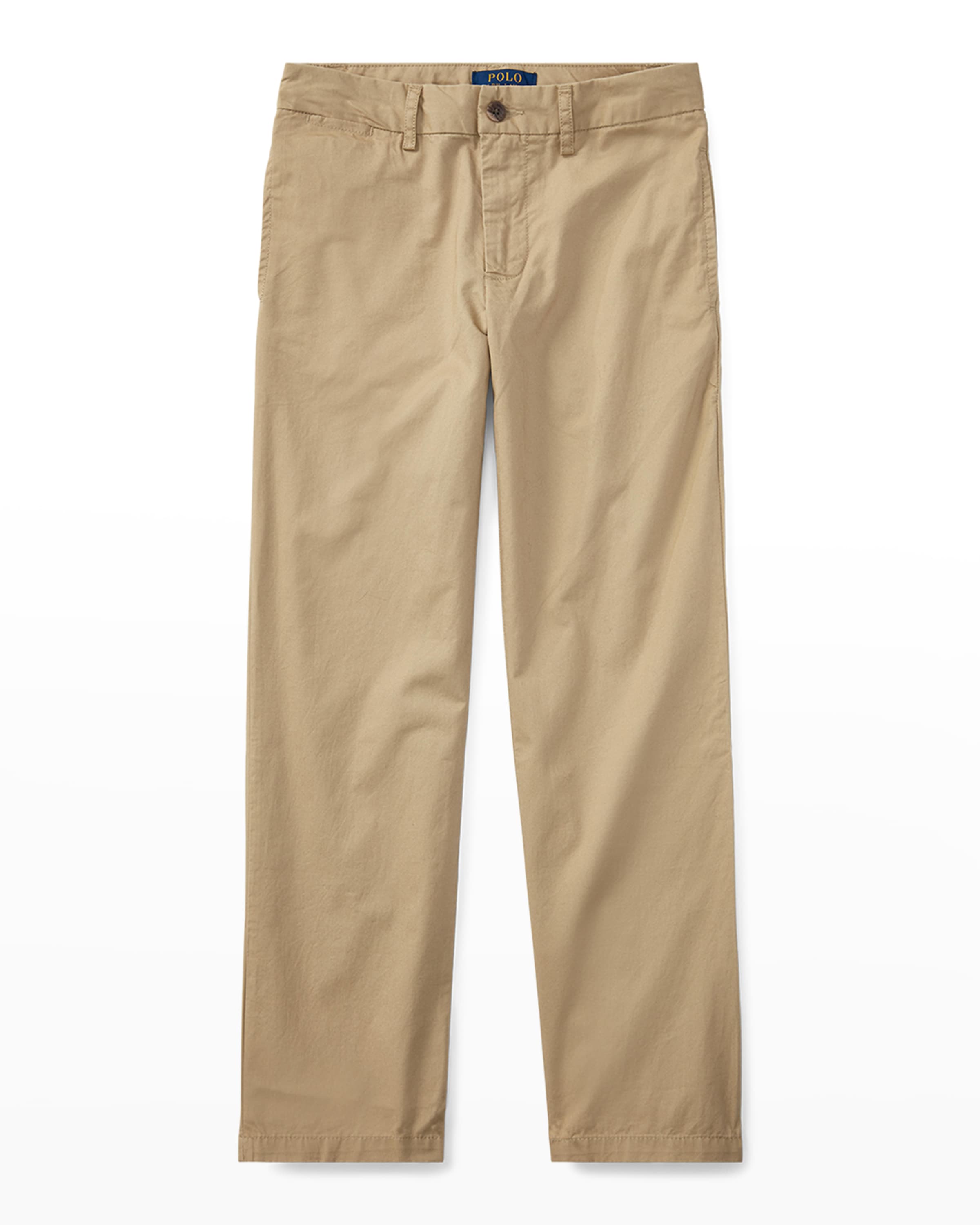 Ralph Lauren Childrenswear Boy's Flat Front Chino Pants, Size 4-14