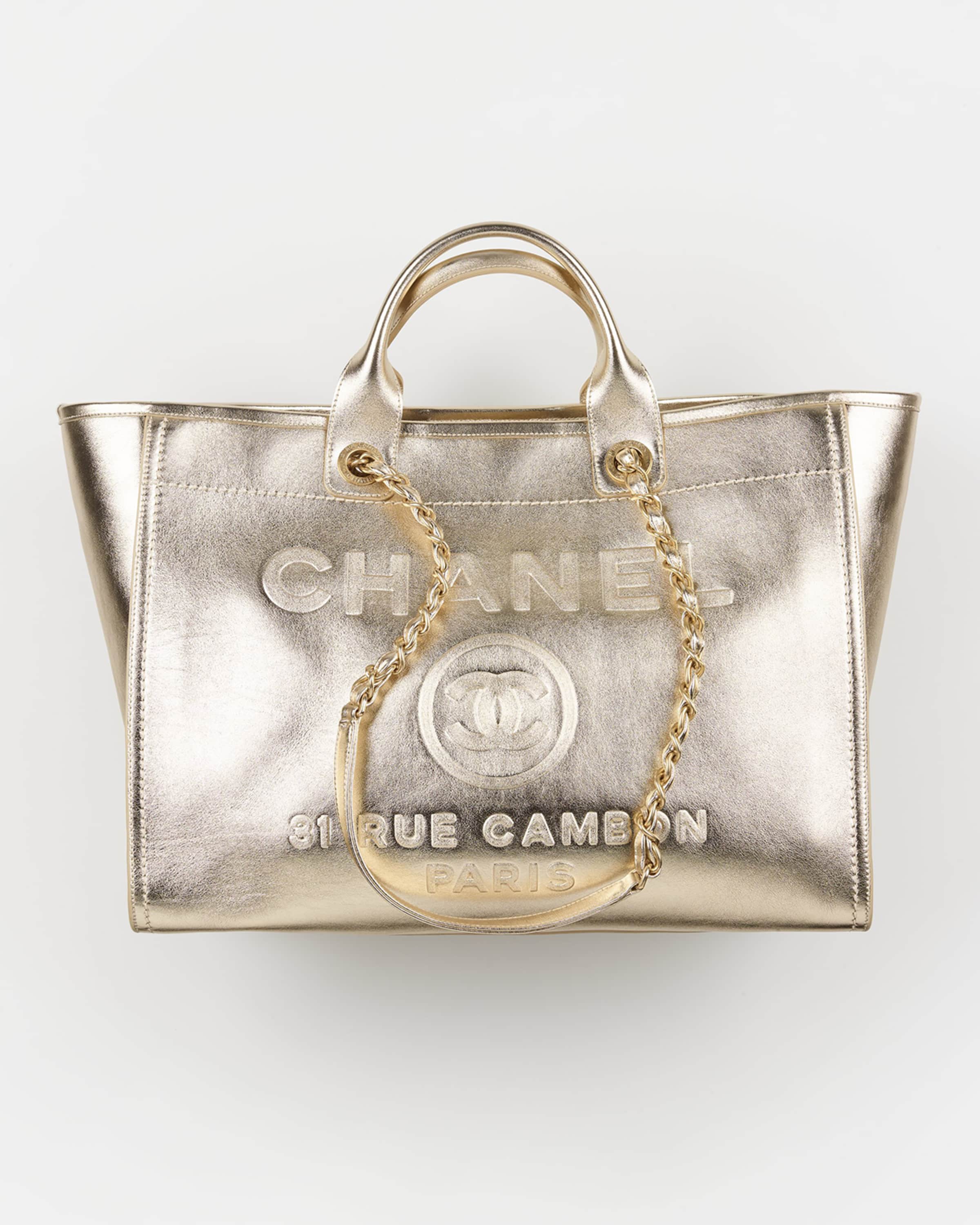 Chanel large shopping gold m Clearance