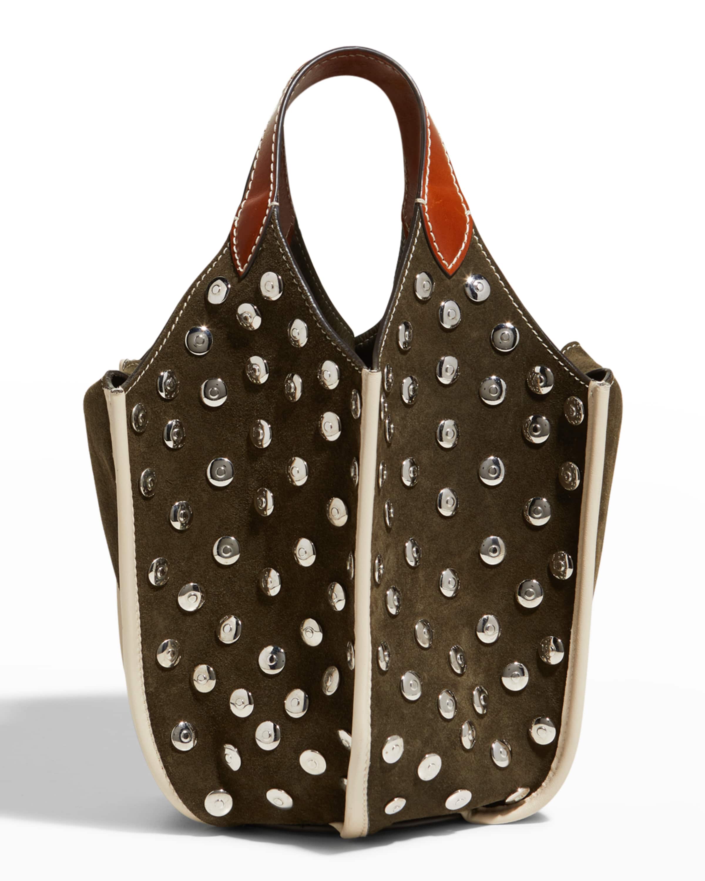 新品未使用 Tory Burch スタッズ スエード ランプシェードバッグ 新品