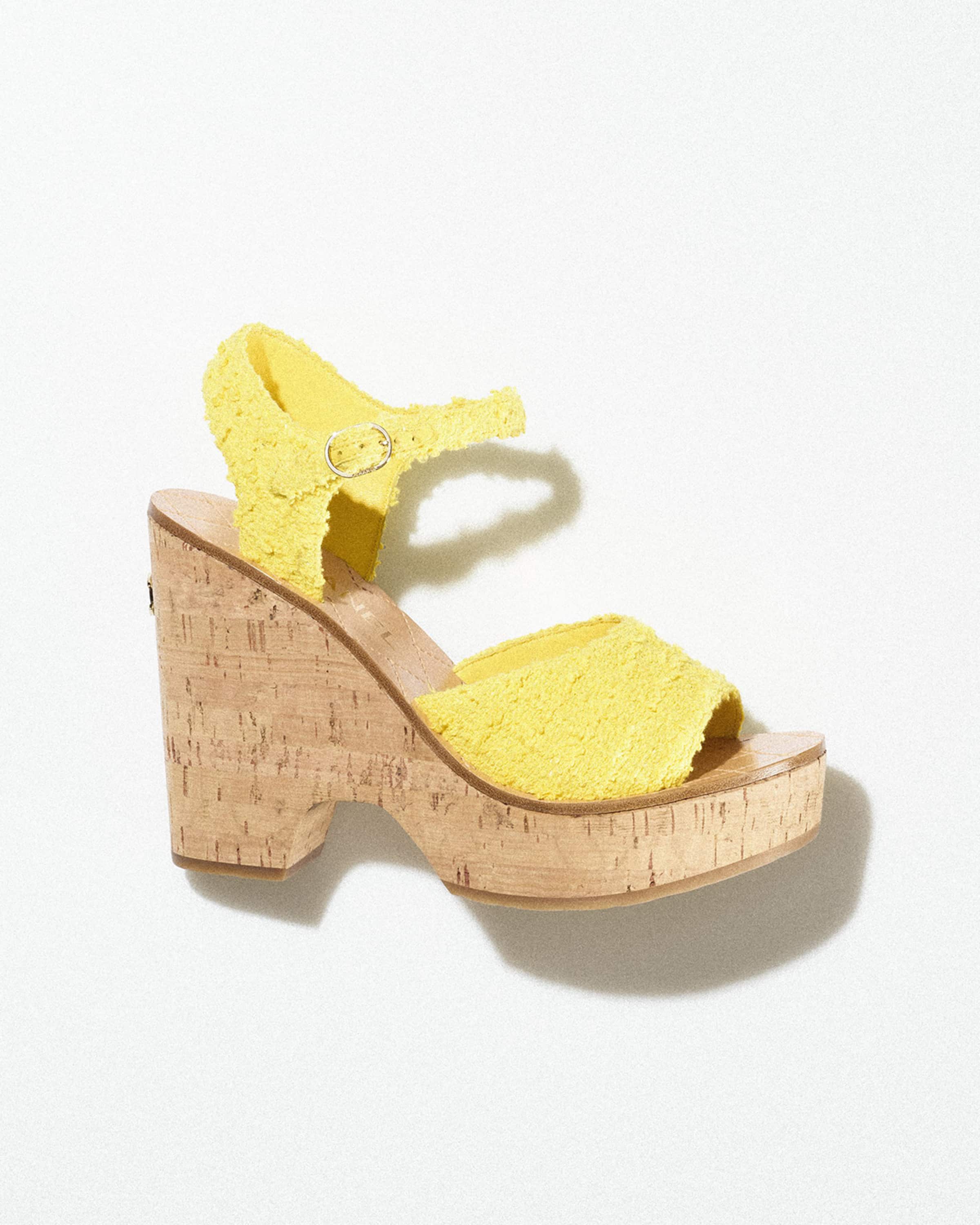 Top 47+ imagen yellow chanel sandals