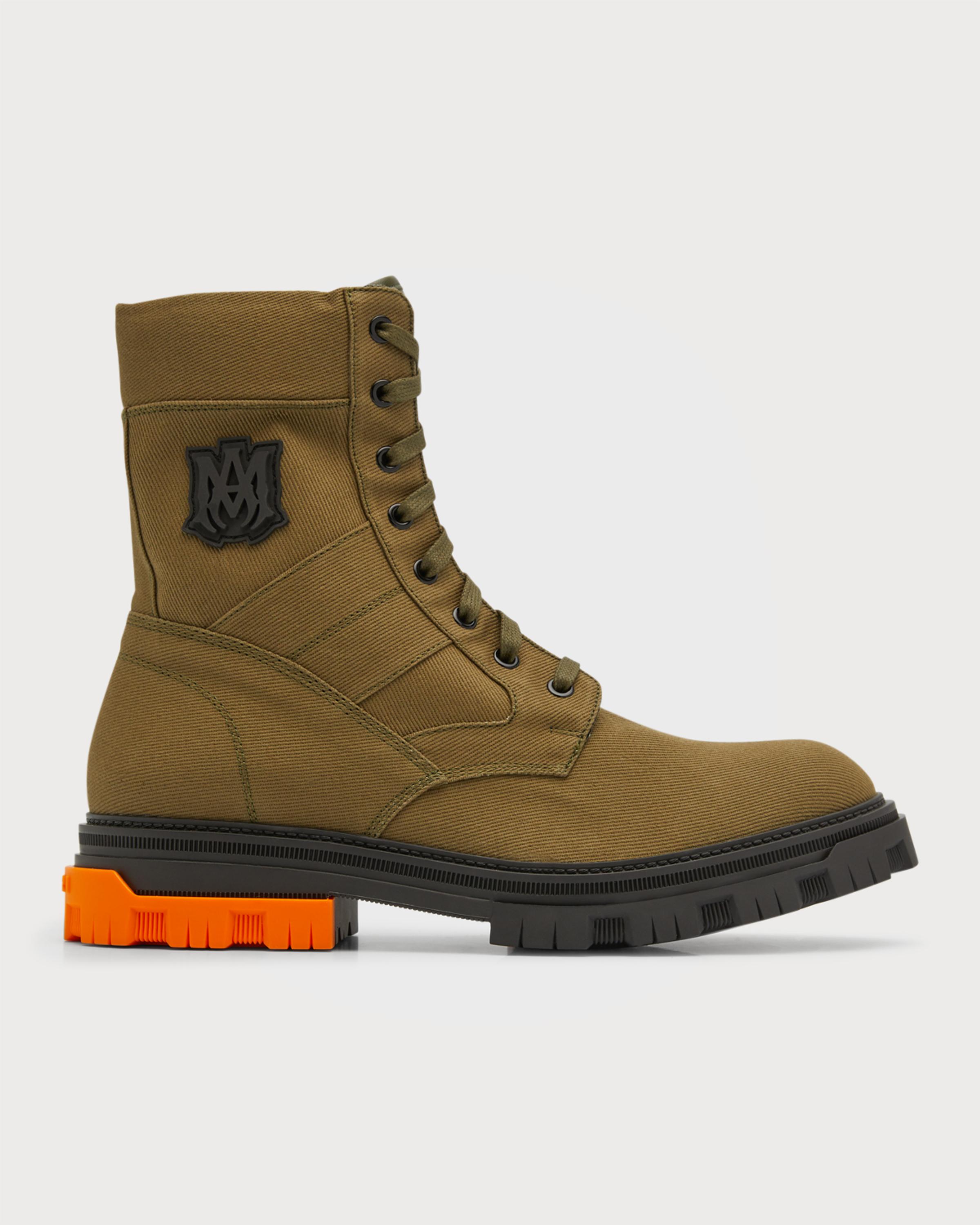 Amiri Men's Military M.A. Zip Combat Boots | Neiman Marcus