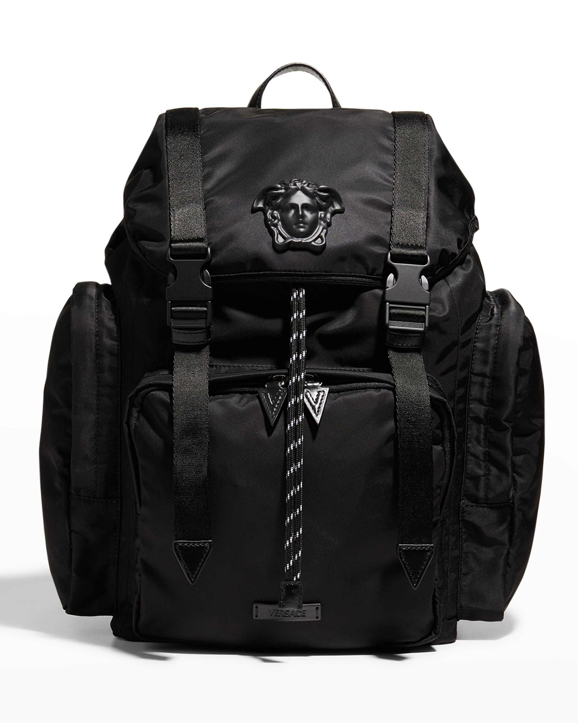 値下げ中 VERSACE ナイロン バックパック黒メデュー サファスナー nm_4322356_100020_m
