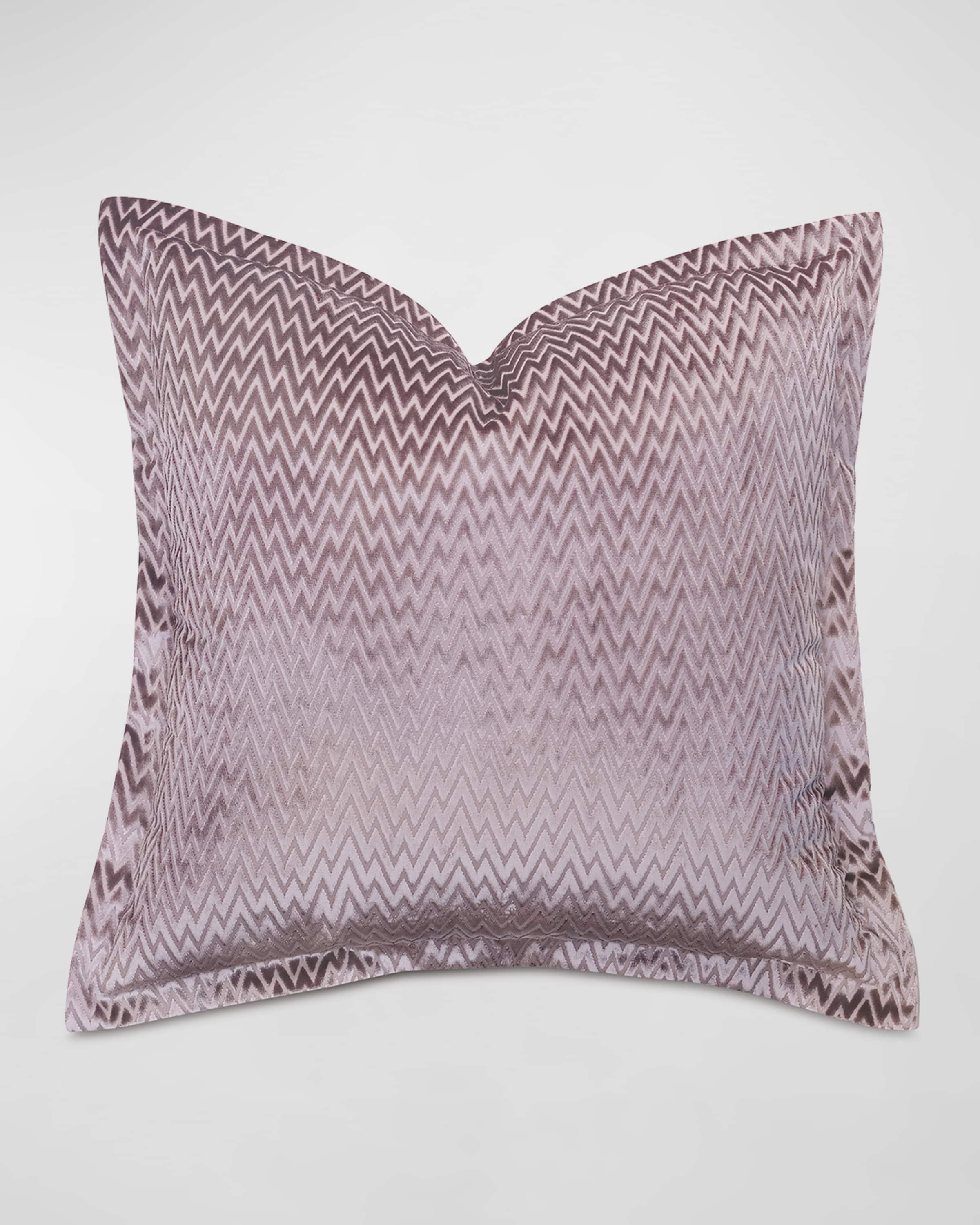 Eastern Accents Evie Velvet Chevron Euro Sham