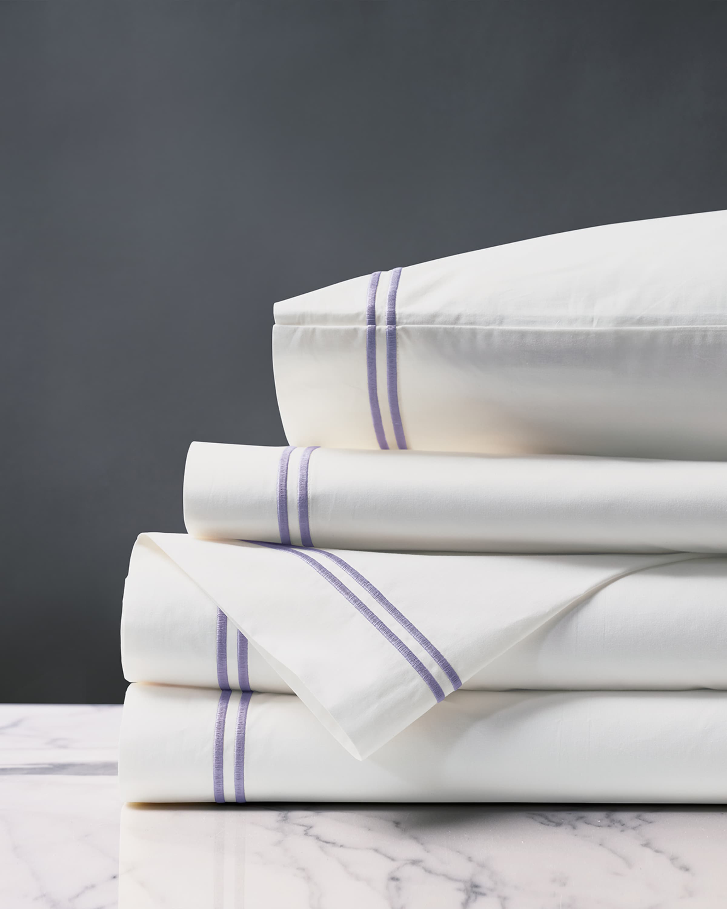 Eastern Accents Enzo 200 Thread Count Queen Sheet Set, Heather