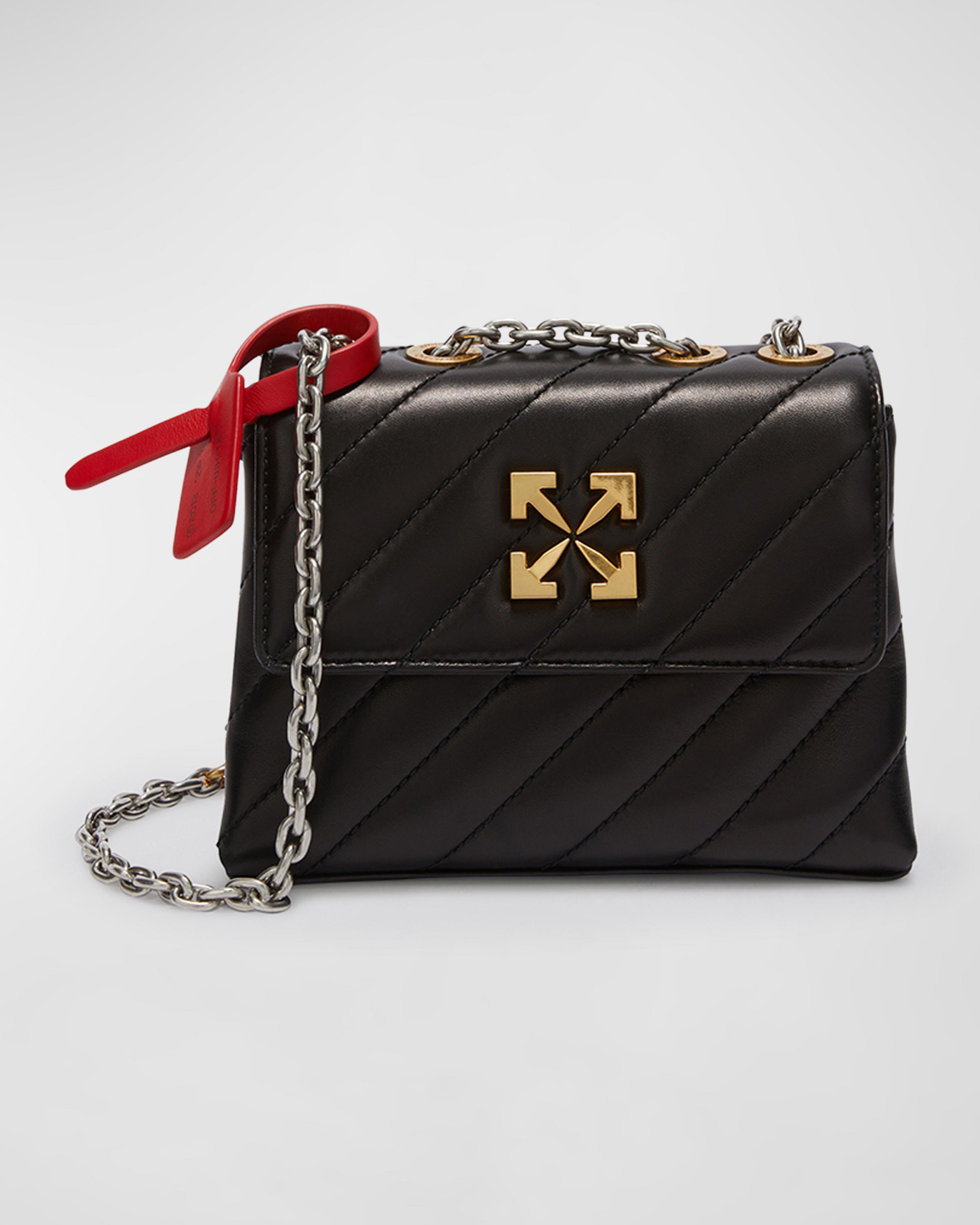 新品未使用✨　オフホワイト　Jackhammer 17　ショルダーバッグ Off-White Jackhammer 17 Quilted Chain Shoulder Bag | Neiman Marcus
