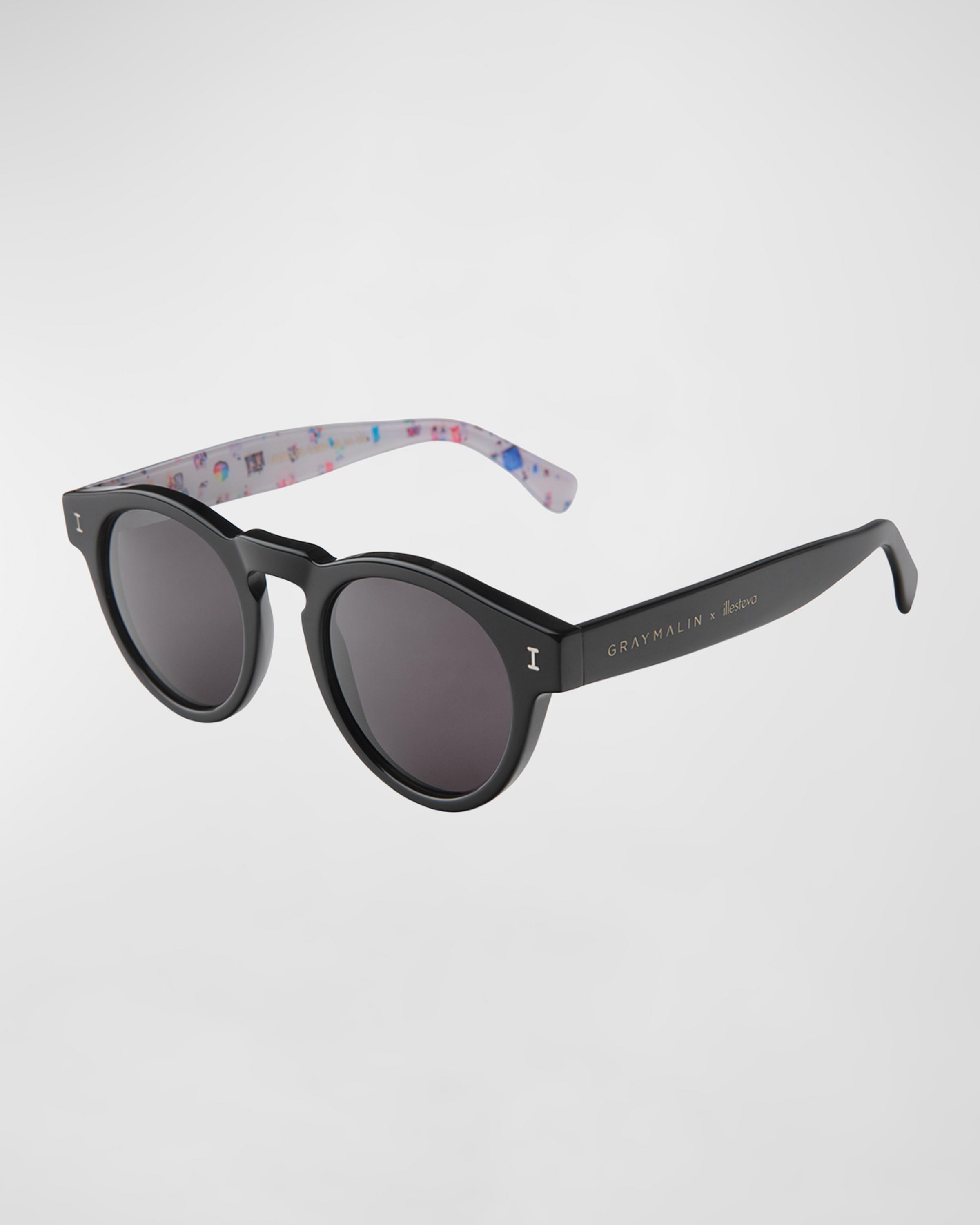 Gray Malin x illesteva Sunglasses Illesteva X Gray Malin Beach Leonard Round | Mercari main image 4