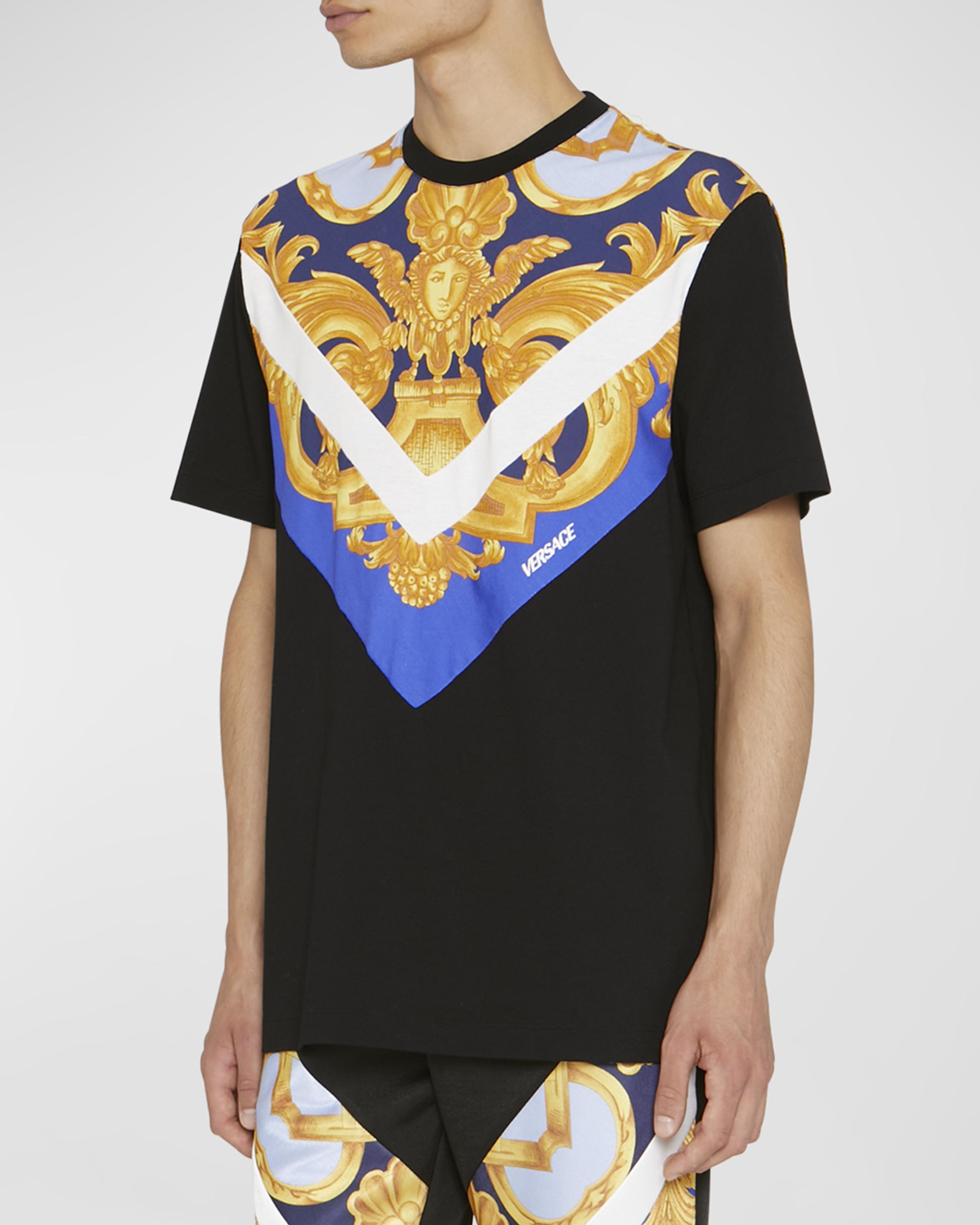 Versace Men's Barocco 660 Crew T-Shirt | Neiman Marcus
