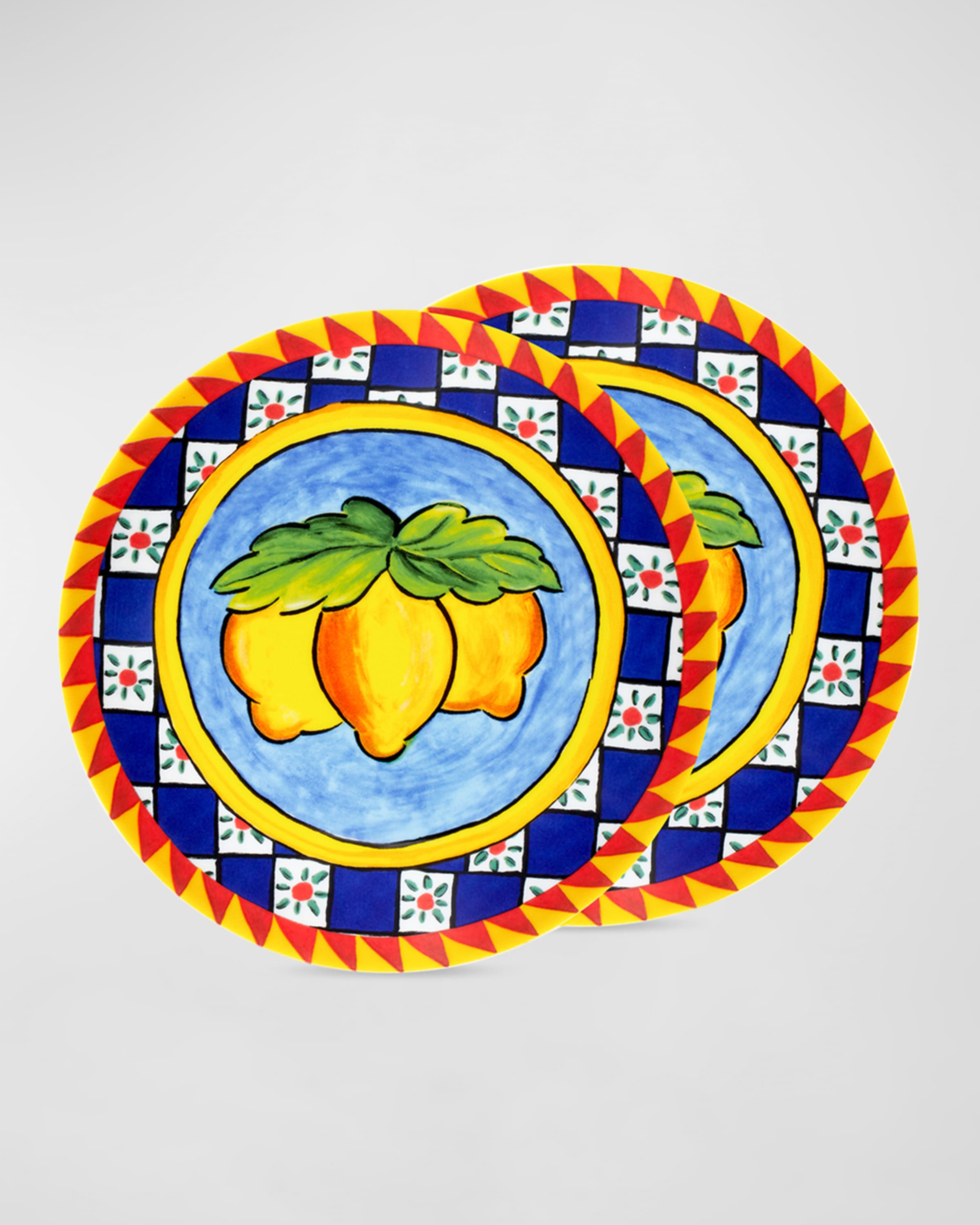 Dolce&Gabbana Casa Carretto Lemon Set 2 Dessert Plates