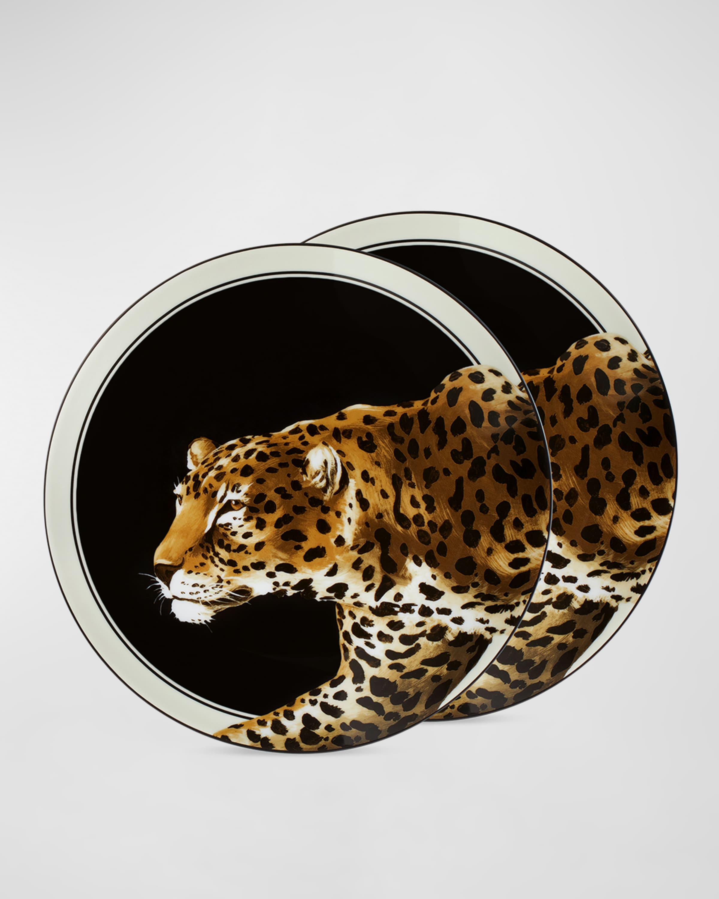 Dolce&Gabbana Casa Leopard Set 2 Dinner Plates
