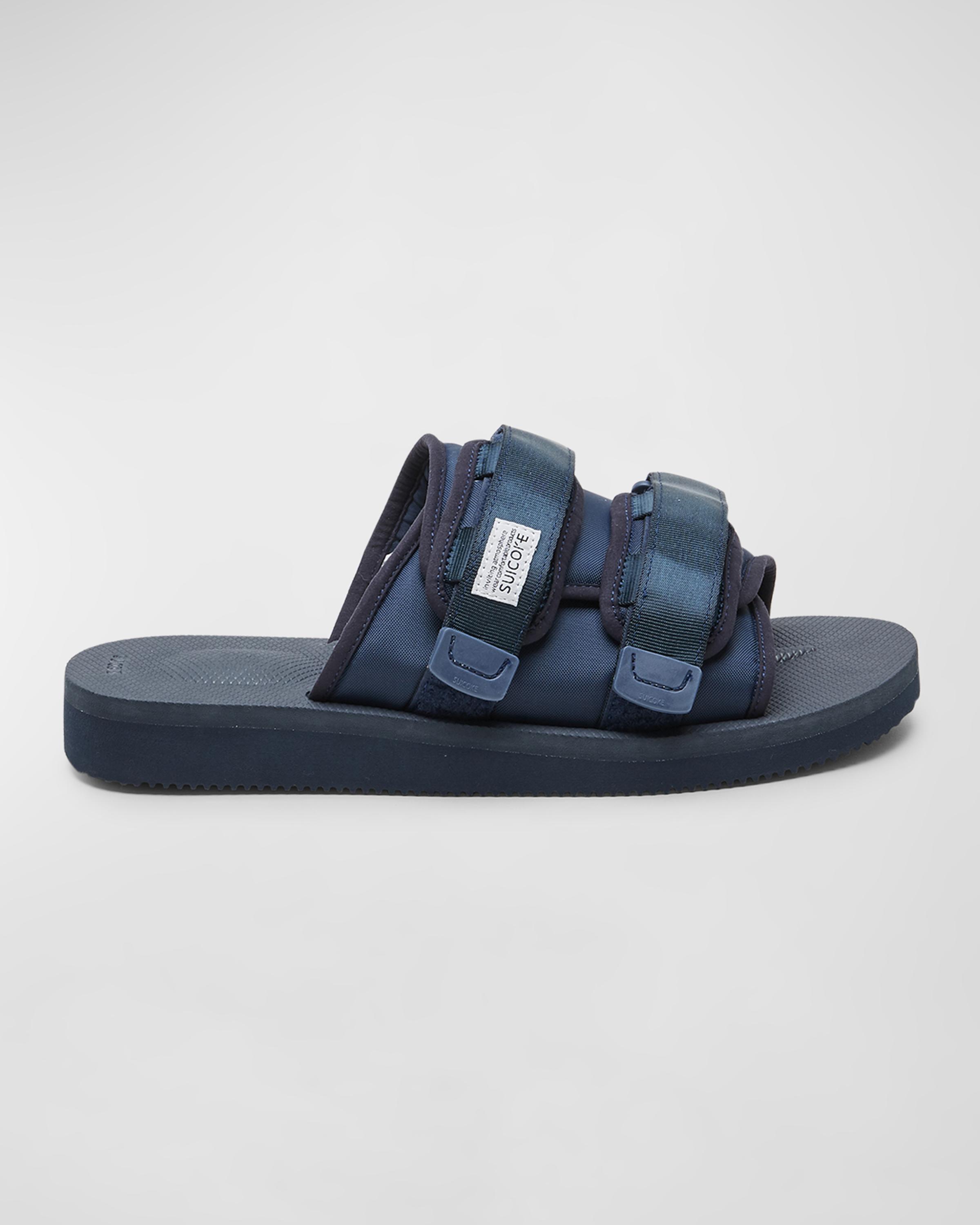 Suicoke Men's MOTO-CAB Nylon Slide Sandals | Neiman Marcus