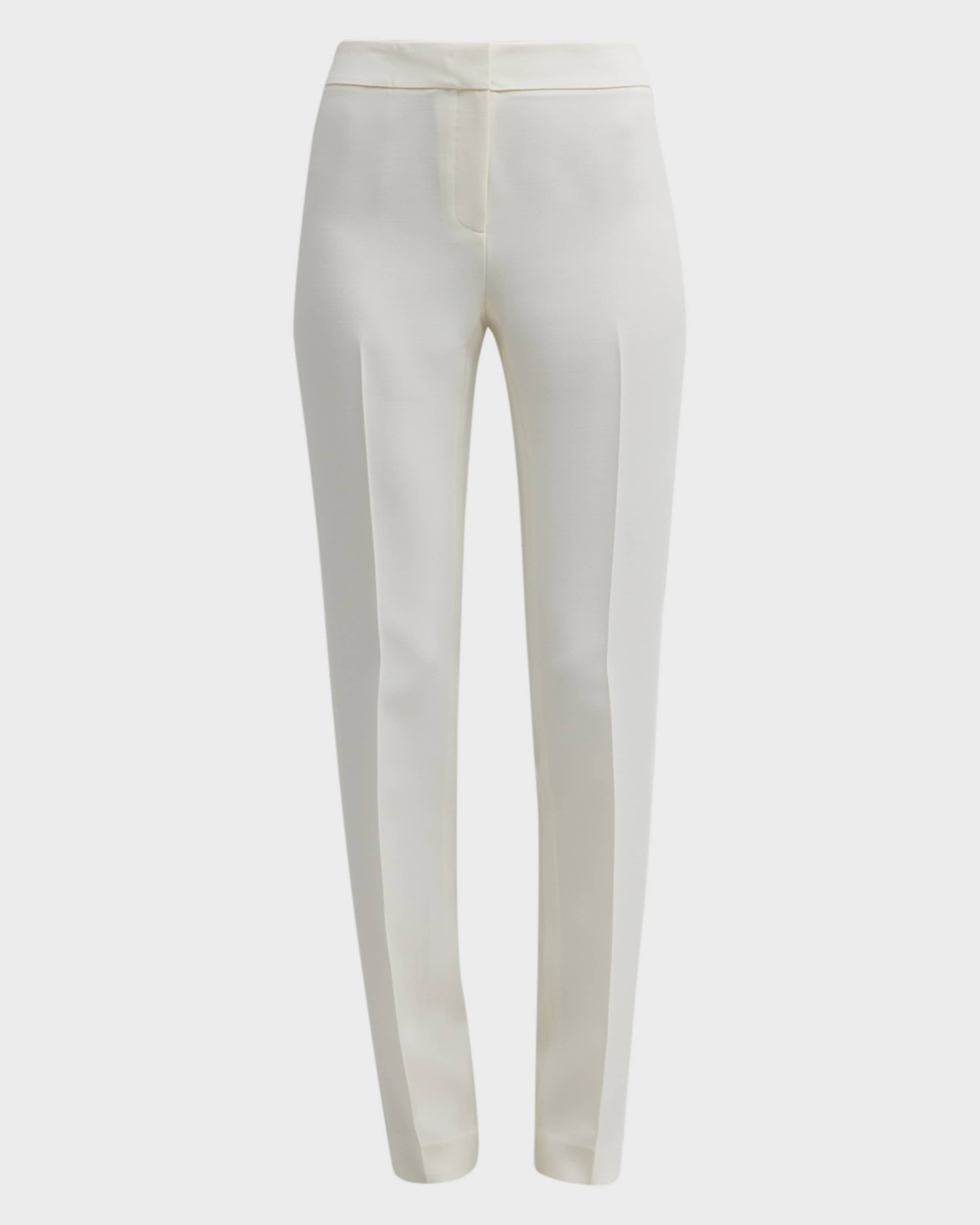 Lafayette 148 New York Barrow Straight-Leg Wool-Silk Pants