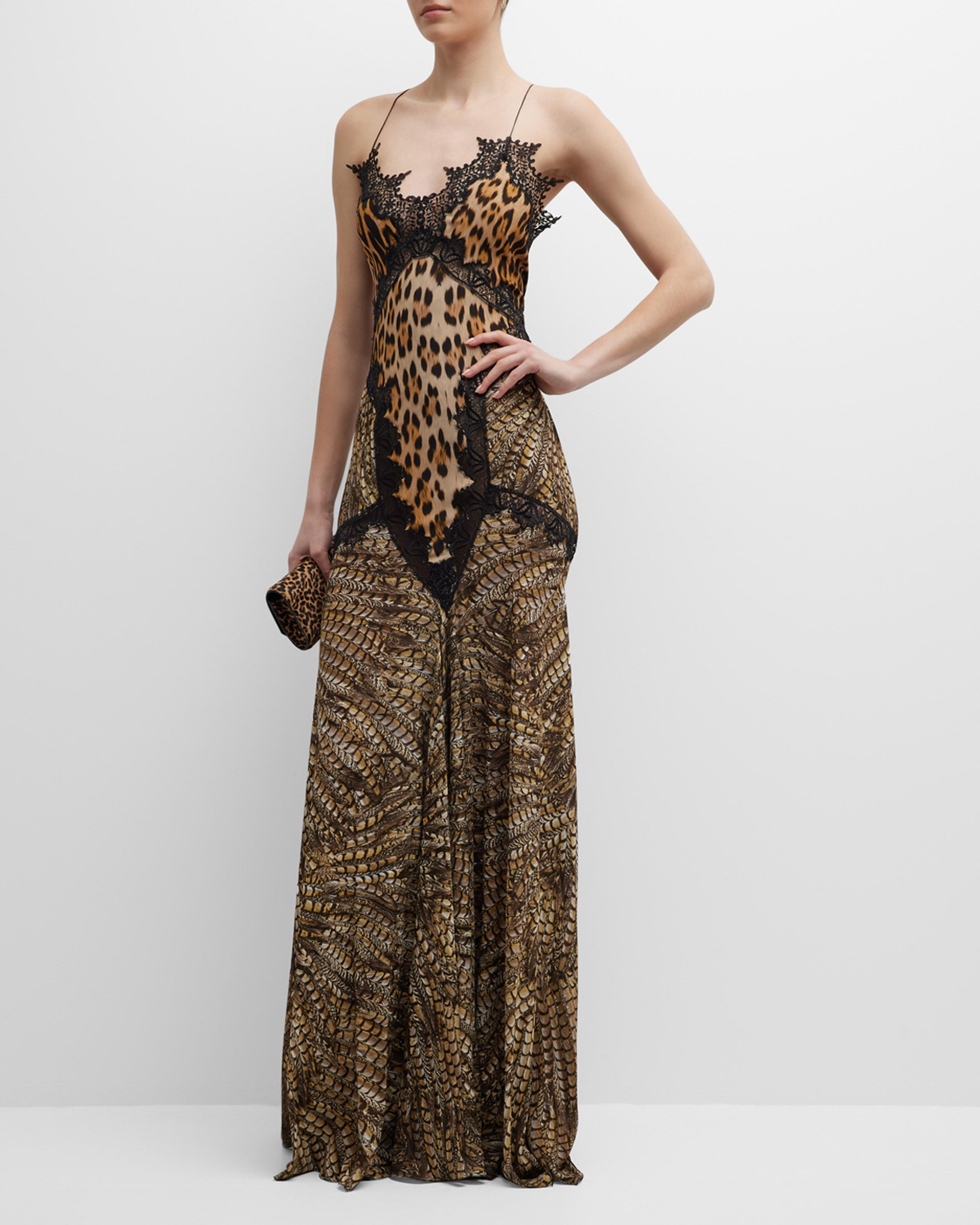 roberto cavalli アニマル柄 ノースリーブワンピース nm_4496048_100244_m