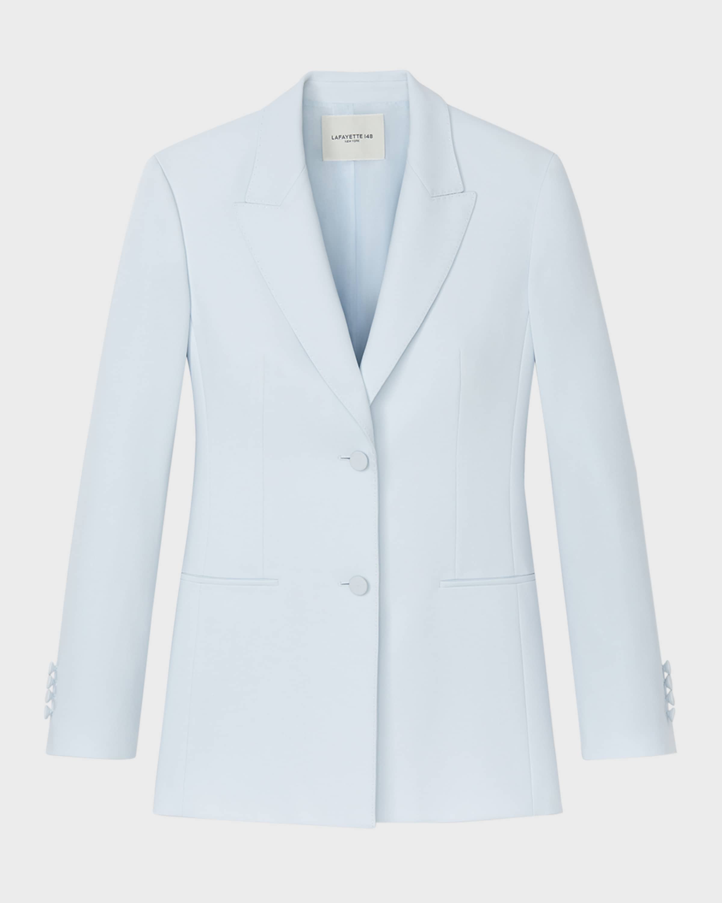 Lafayette 148 New York Single-Breasted Pick Stitch Blazer