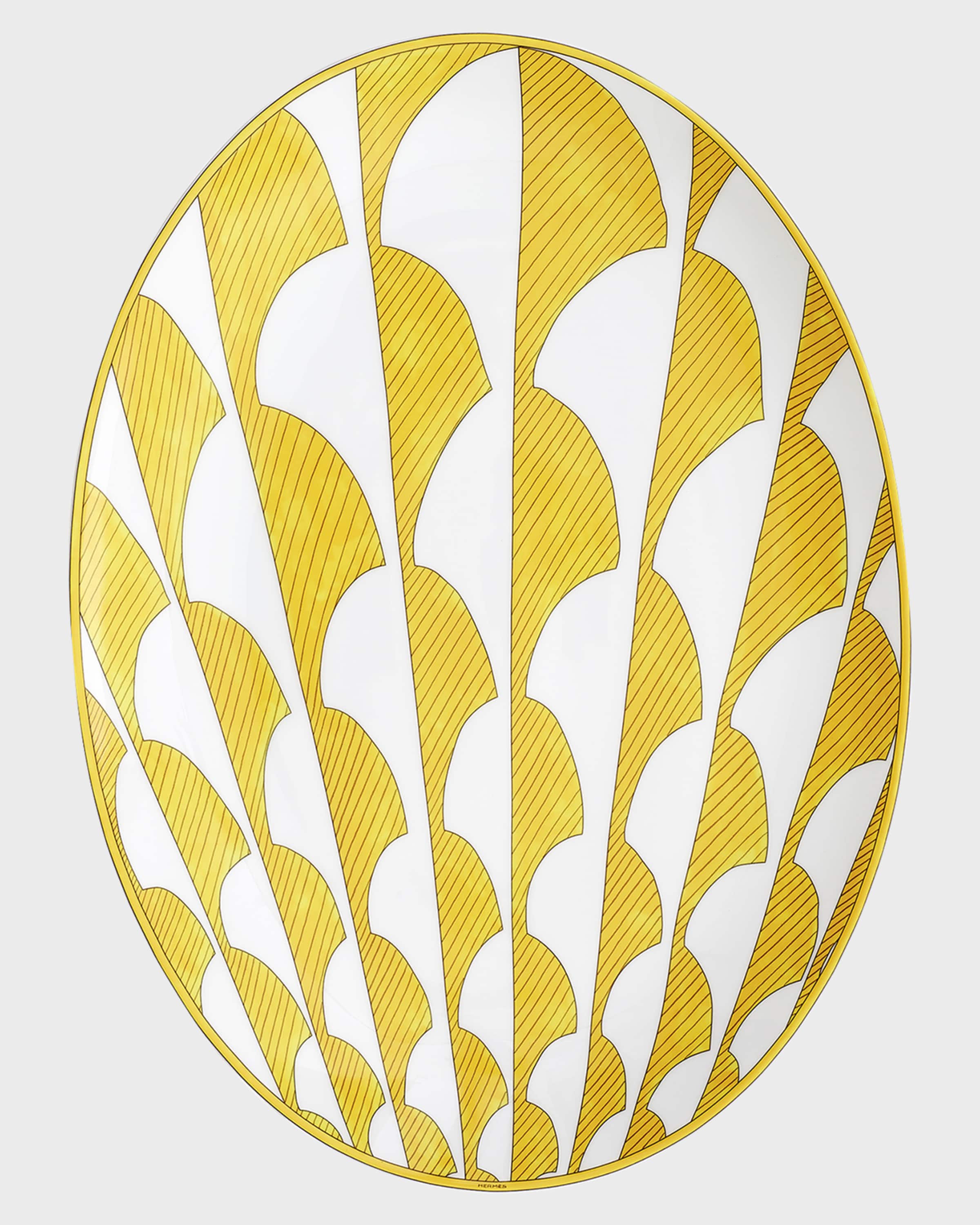 Hermes Soleil d'Hermes Medium Oval Platter
