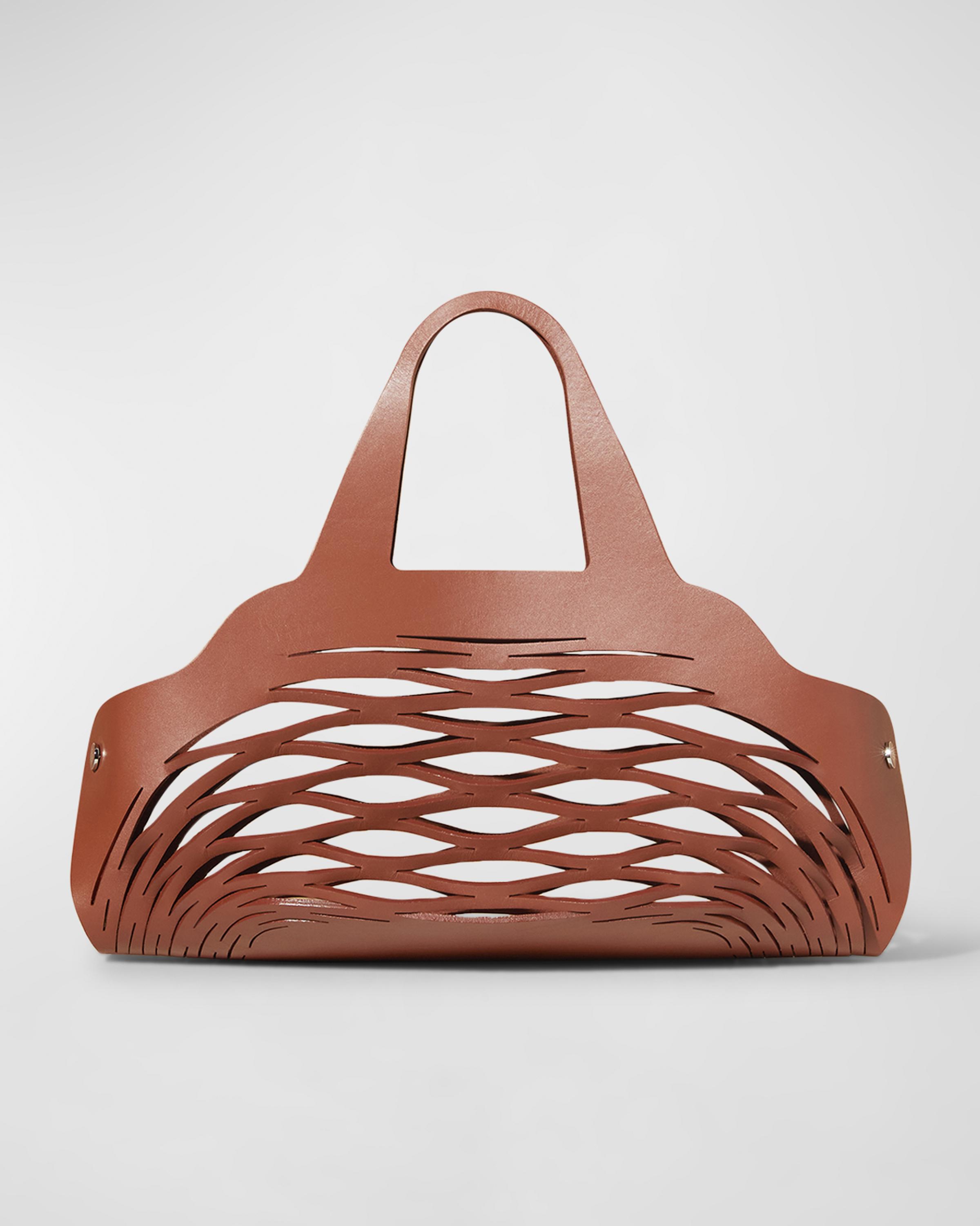 Loro Piana Sesia Summer Shopper Leather Bag | Neiman Marcus