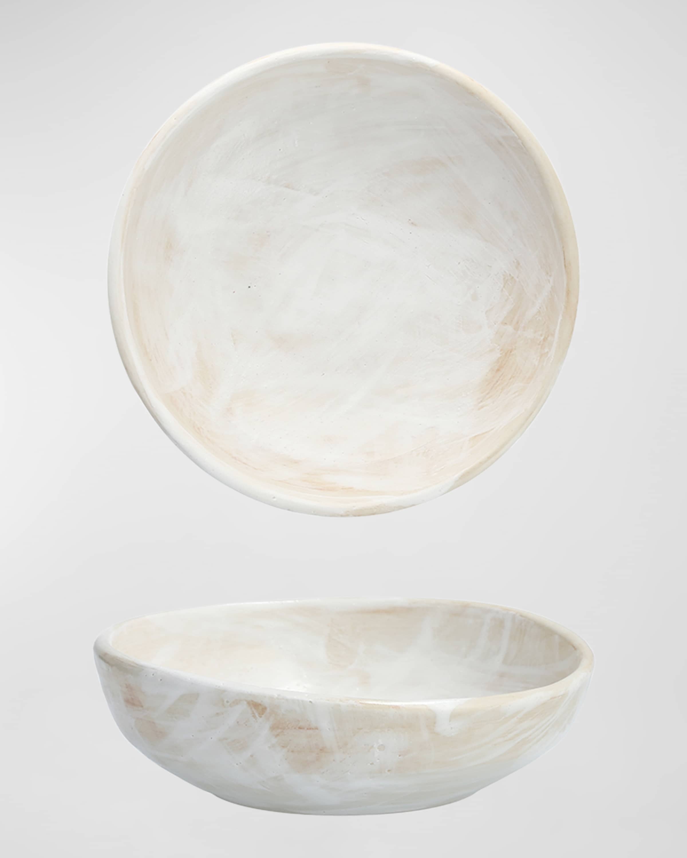 Cloud Terre by Fortessa No.2 White Tomas Bowls, Set of 4