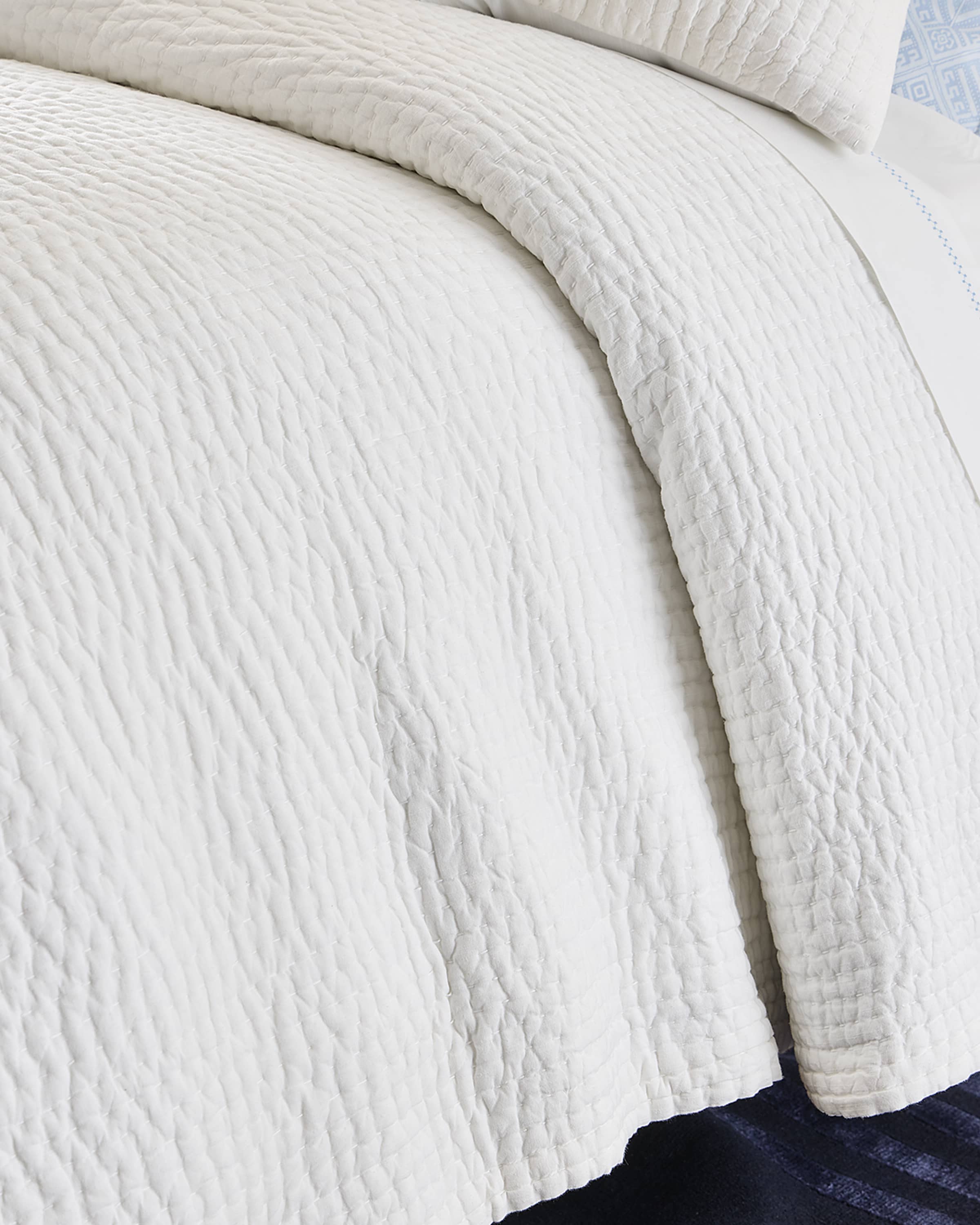 John Robshaw Vivid White Queen Coverlet