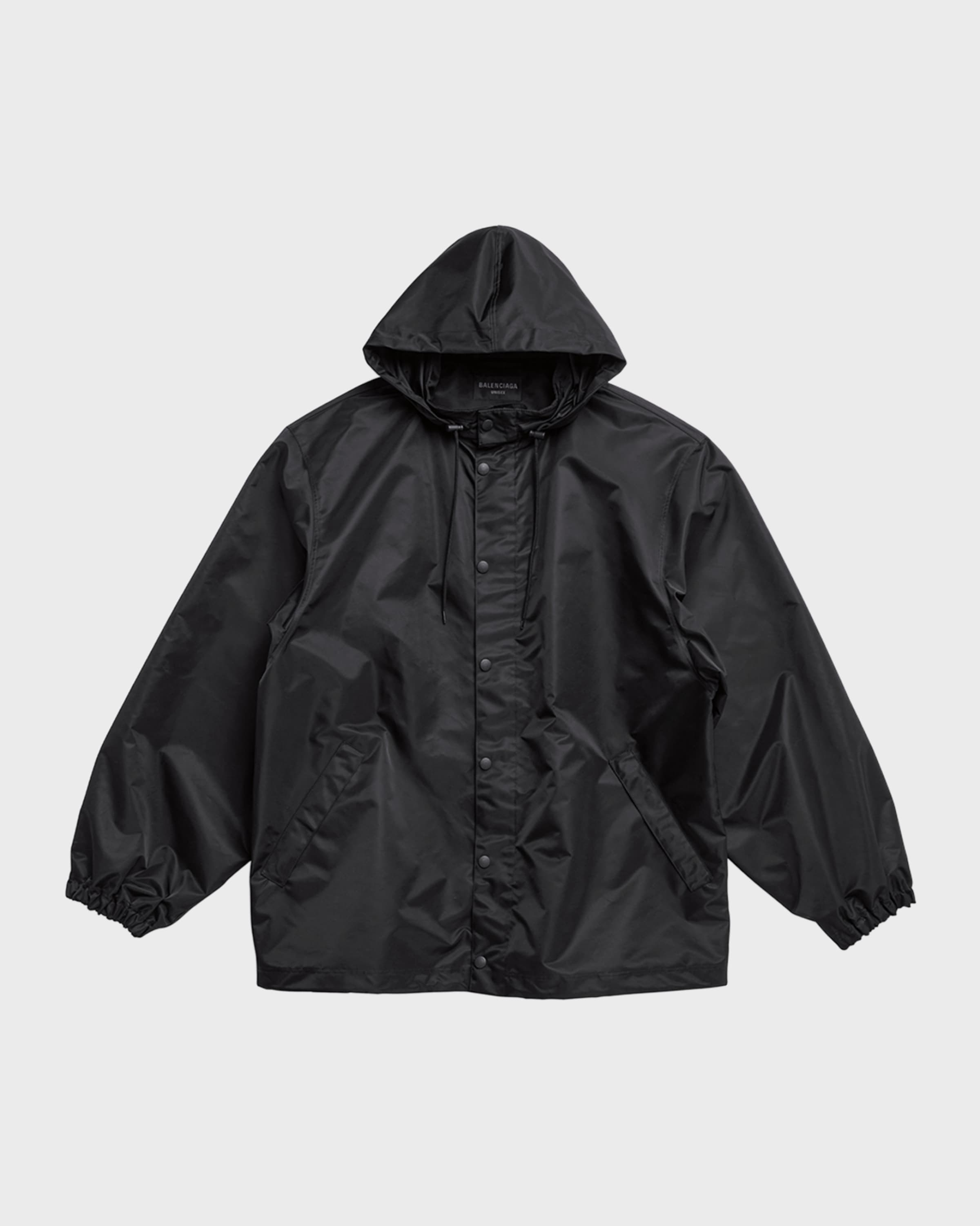 Balenciaga Men's Tape Type Short Windbreaker | Neiman Marcus