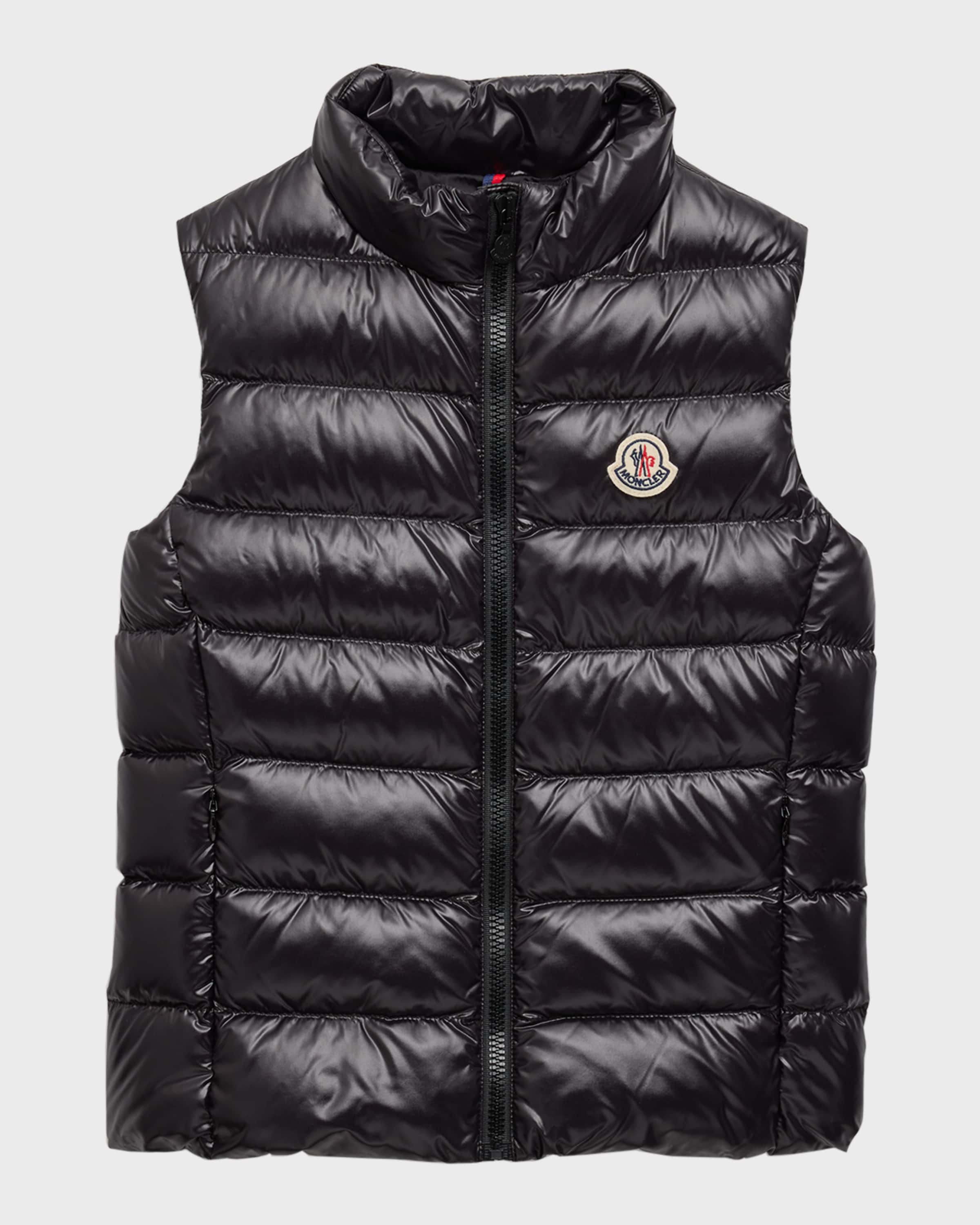 Moncler Kid's Ghany Quilted Puffer Down Vest, Size 4-6