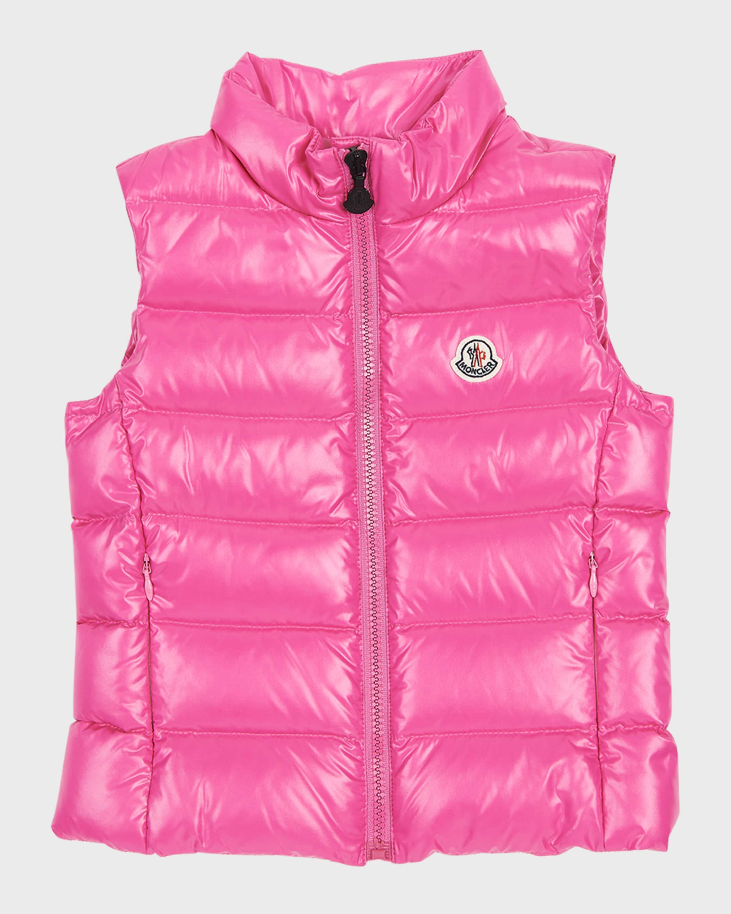 Moncler Girl's Ghany Puffer Vest, Size 4-6