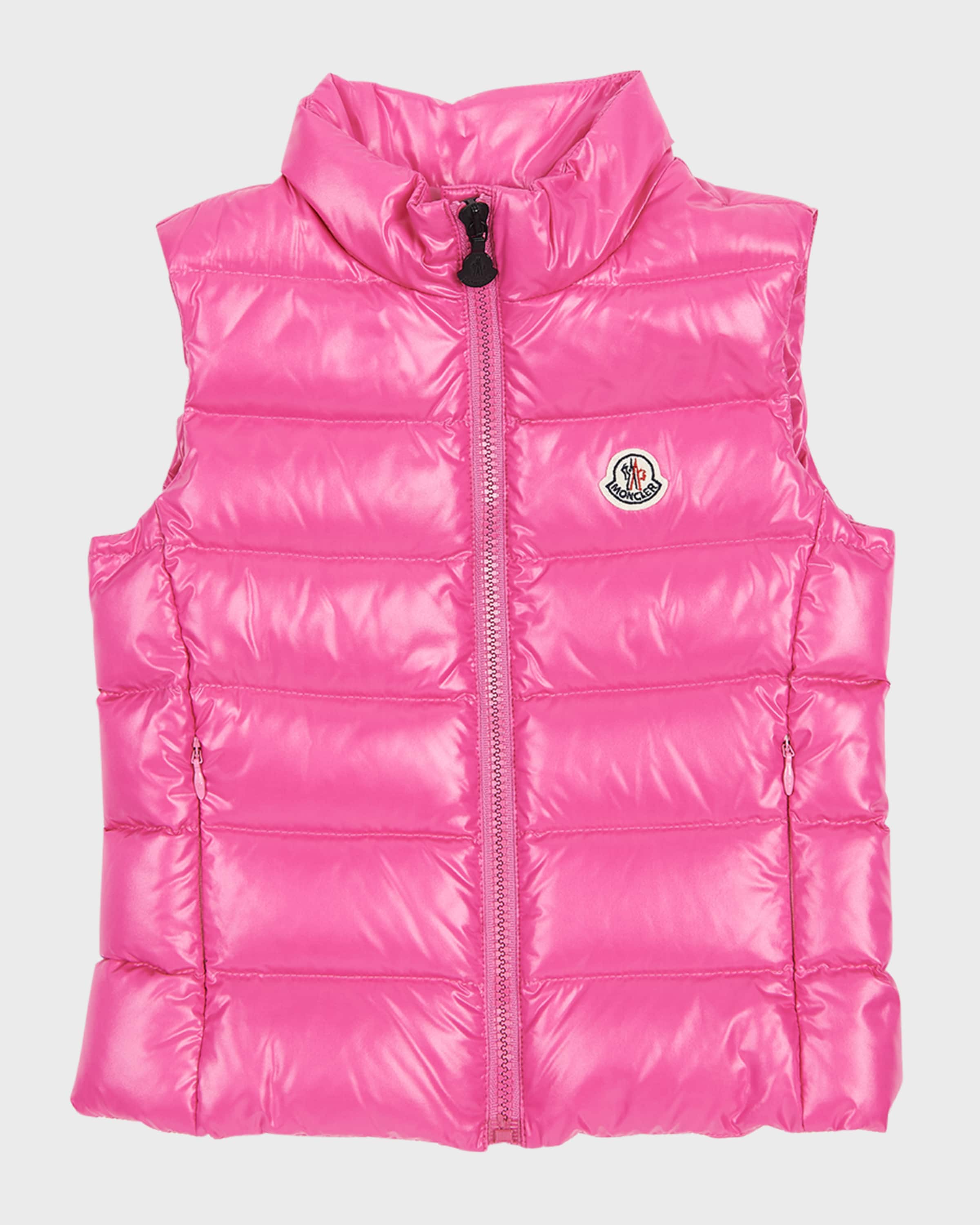 Moncler Girl's Ghany Puffer Vest, Size 8-14