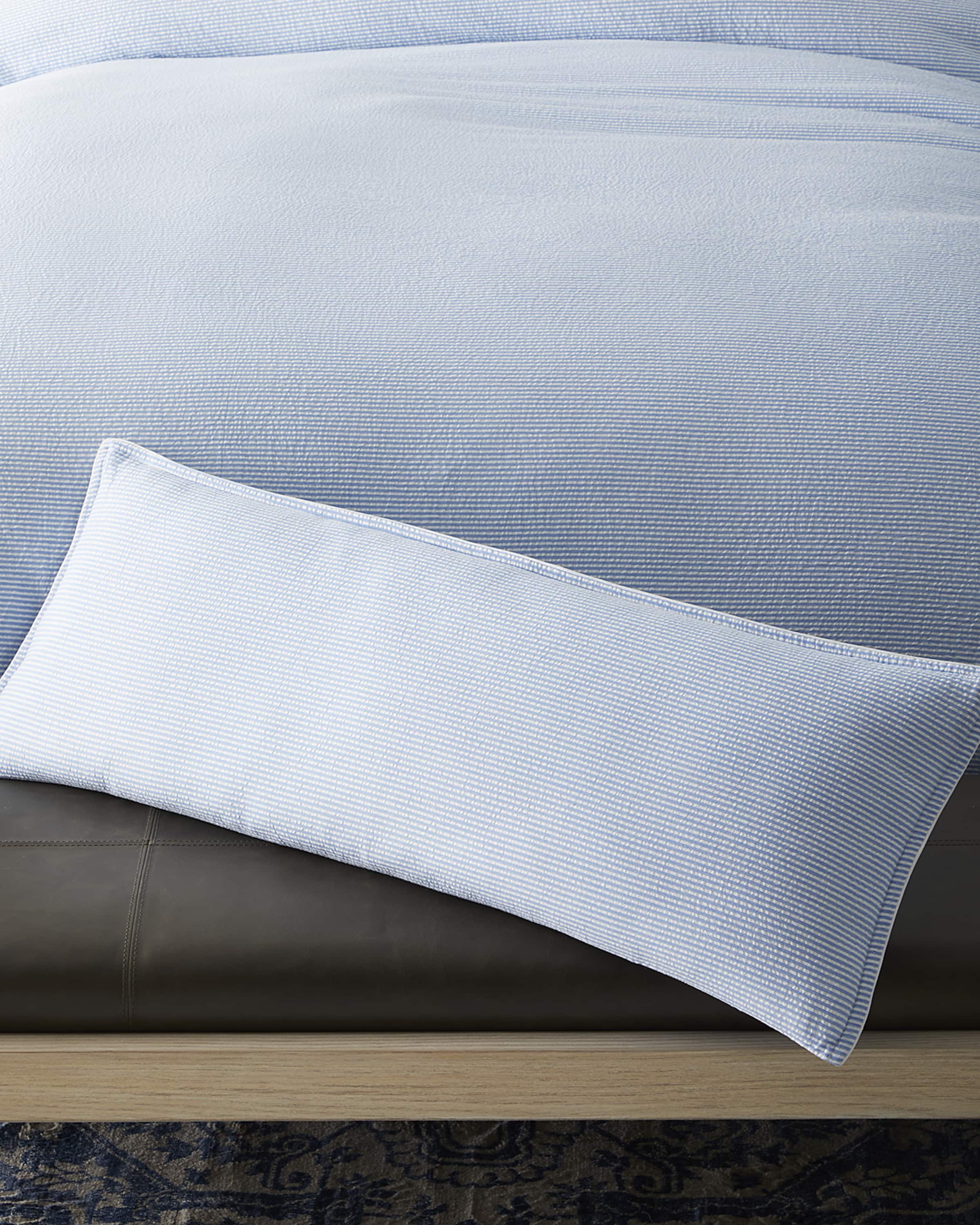 Kassatex Seersucker Lumbar Sham, 36" x 14"