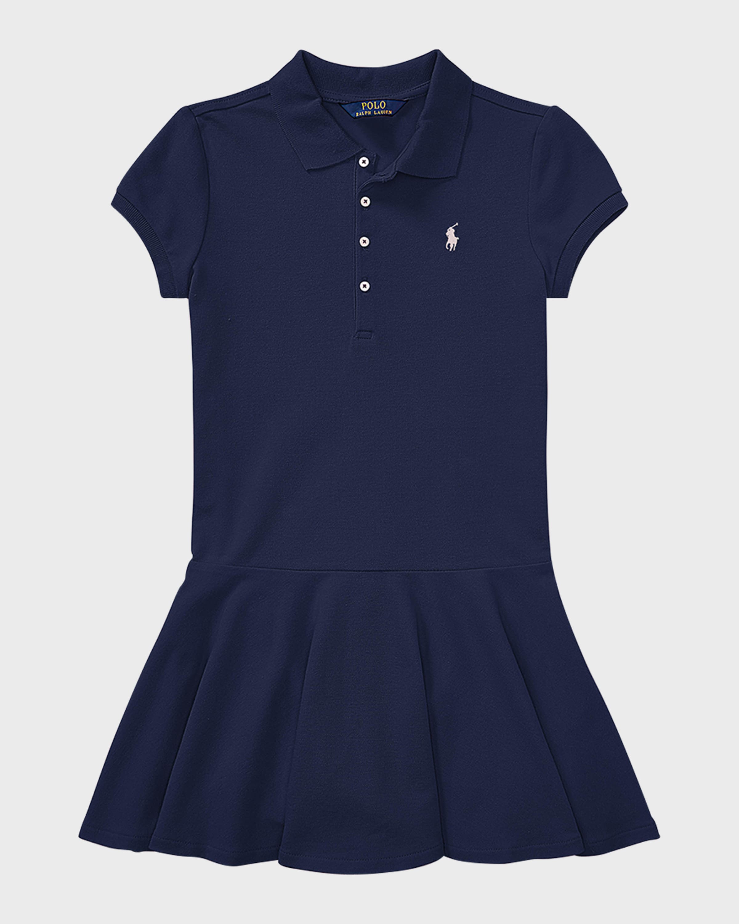 Ralph Lauren Childrenswear Girl's Mesh Polo Knit Dress, Size S-XL
