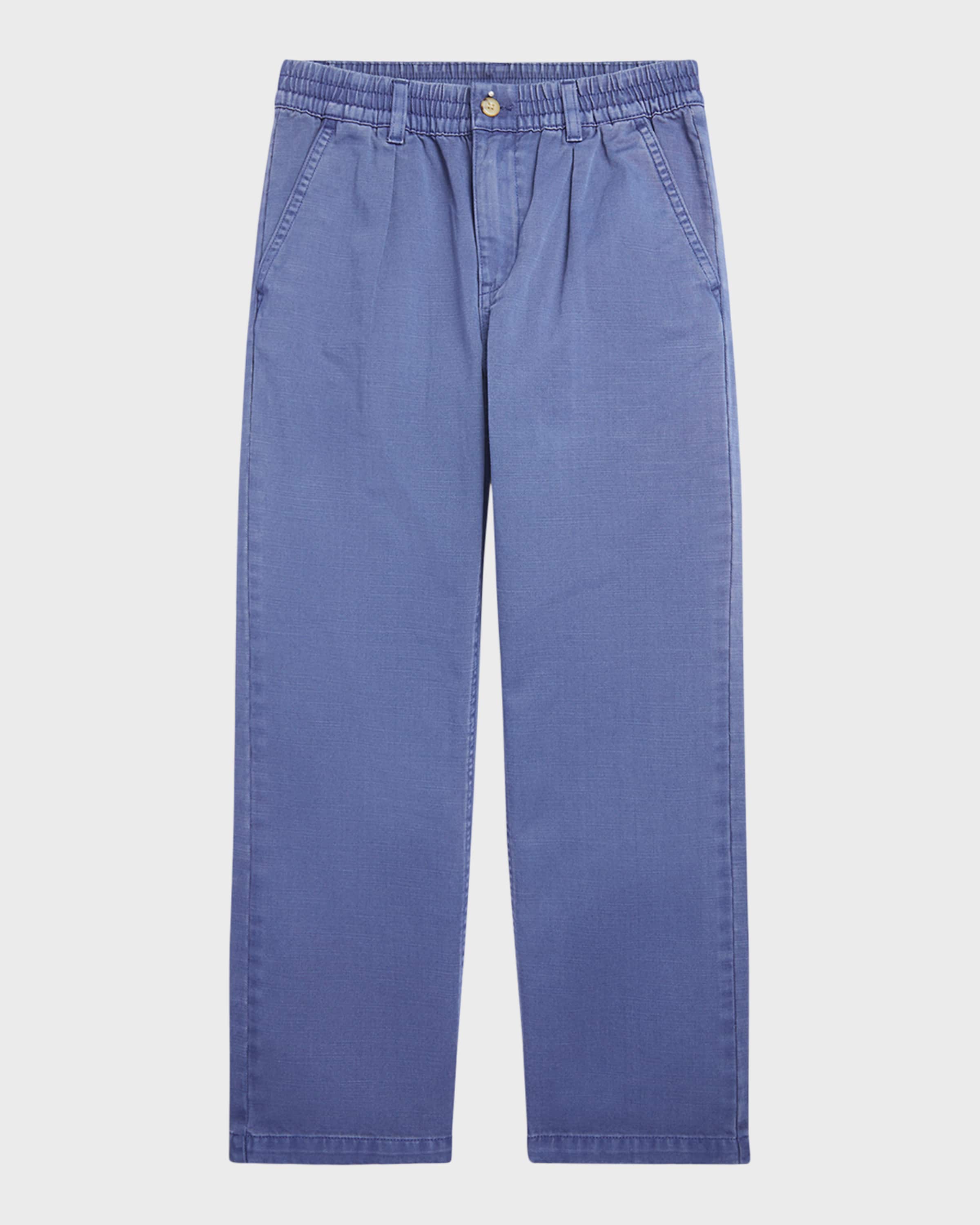 Ralph Lauren Childrenswear Boy's Cotton Twill Easy Straight-Leg Pants, Size 8-20