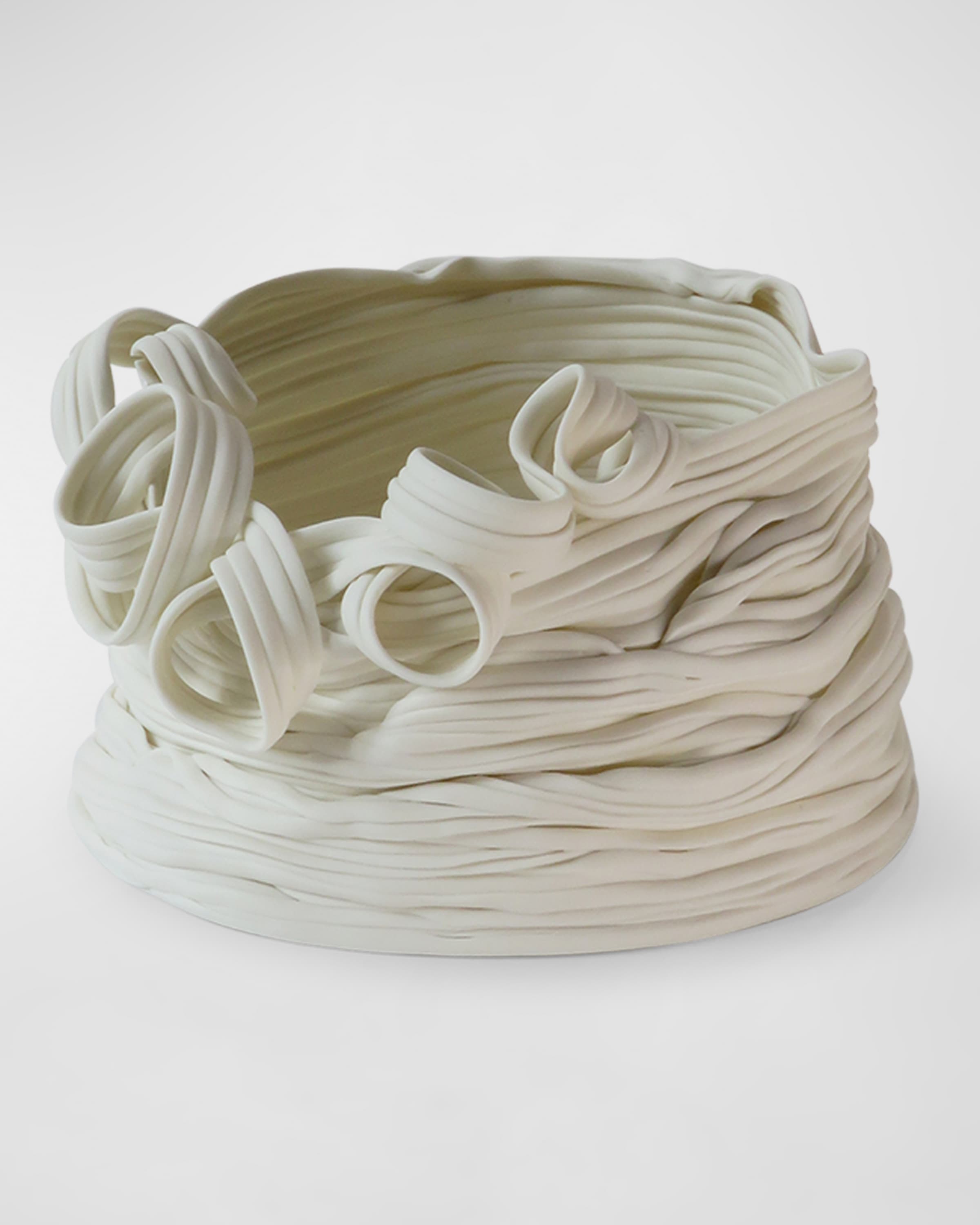 Livia Marasso Bende Limoges Porcelain Cachepot - Medium