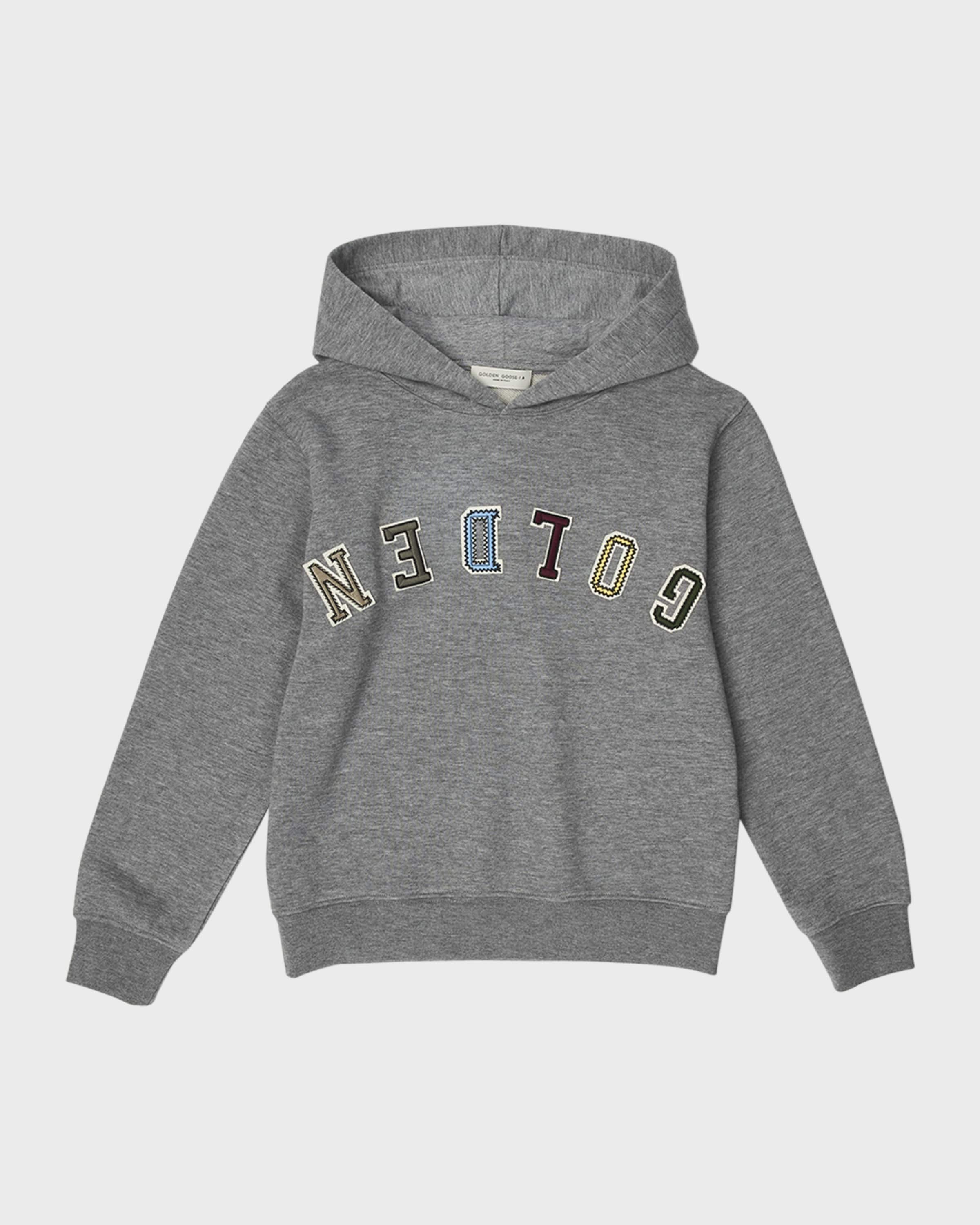 Golden Goose Boy's Upside Down Logo-Print Hoodie, Size 12