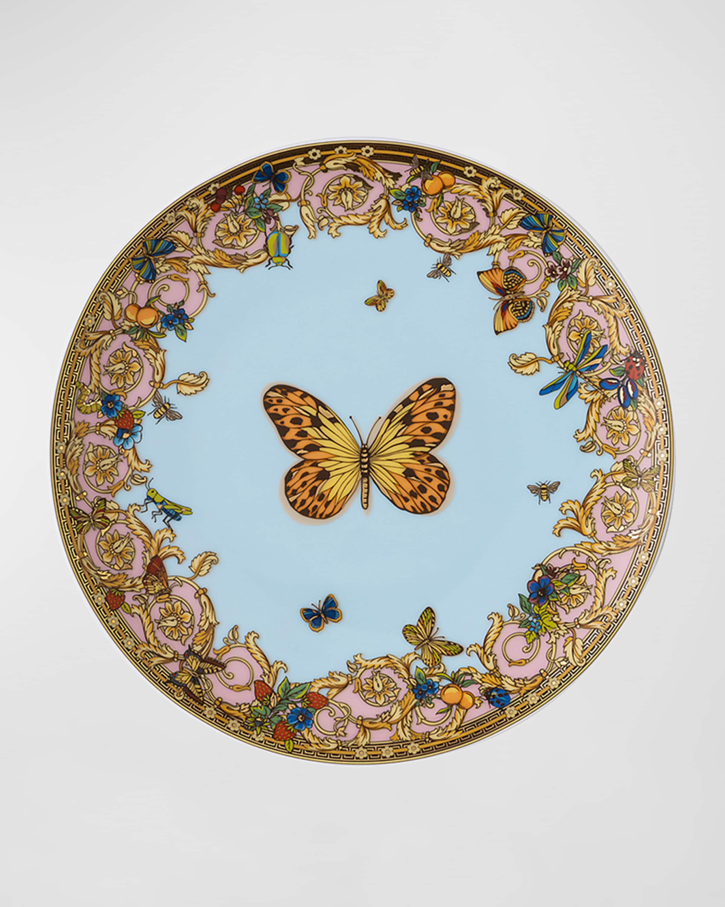 Versace Butterfly Garden Modern Bread & Butter Plate