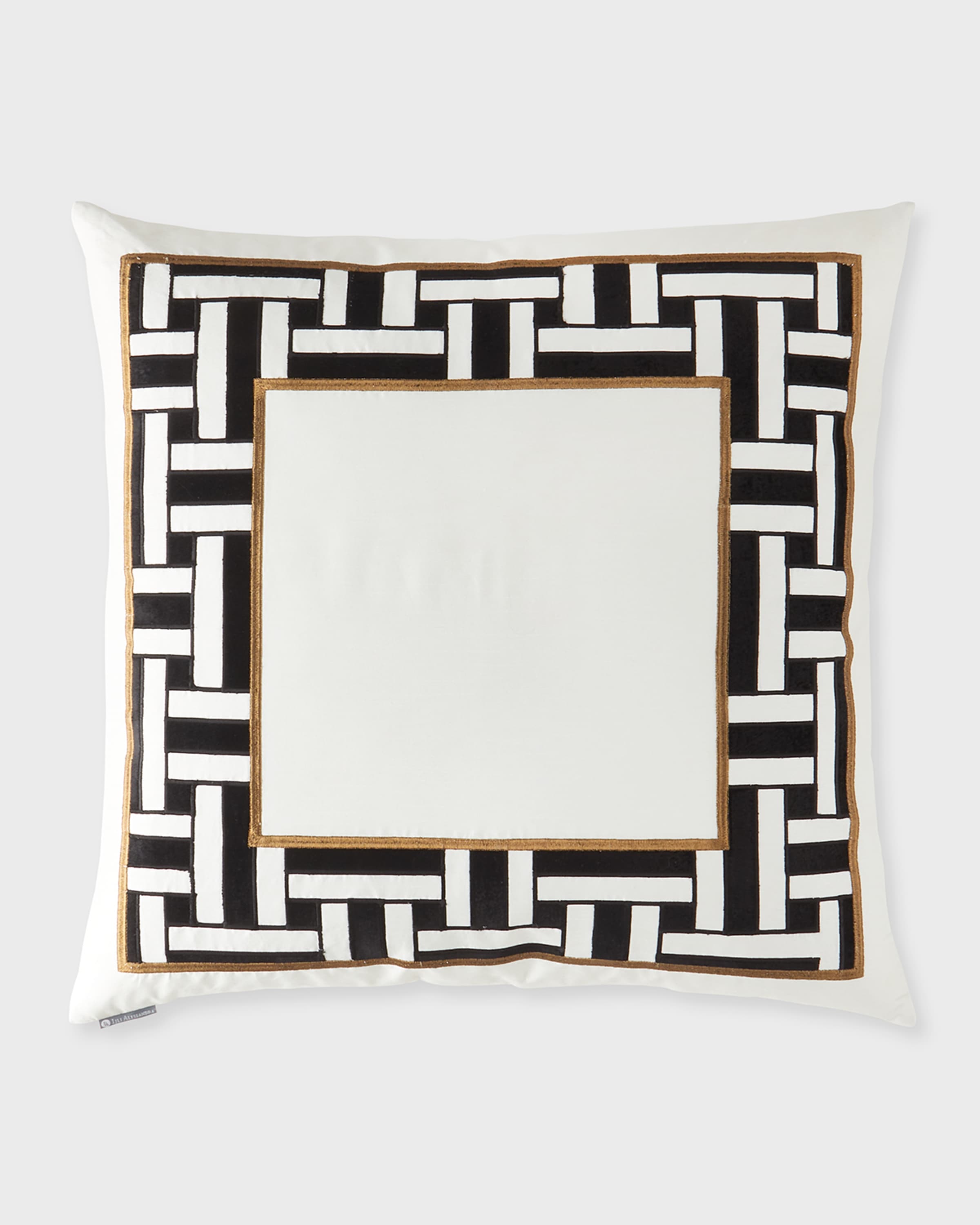 Lili Alessandra Ebony Euro Pillow