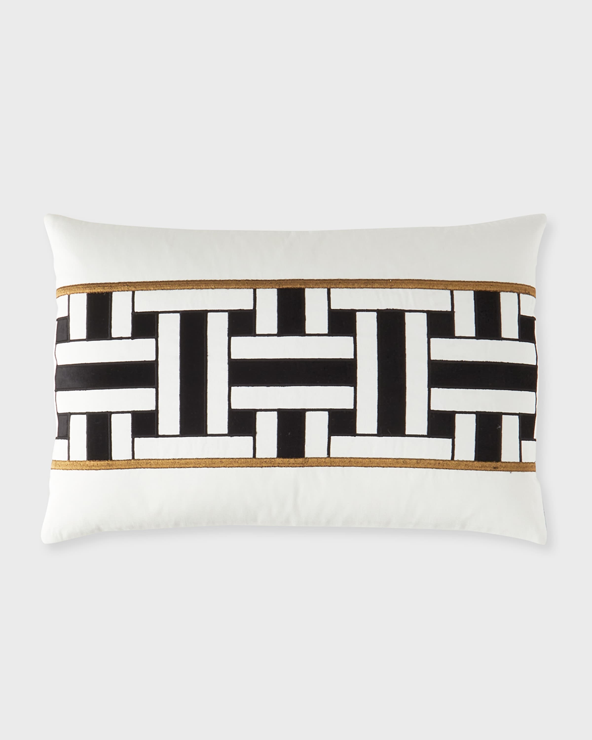 Lili Alessandra Ebony Rectangle Pillow