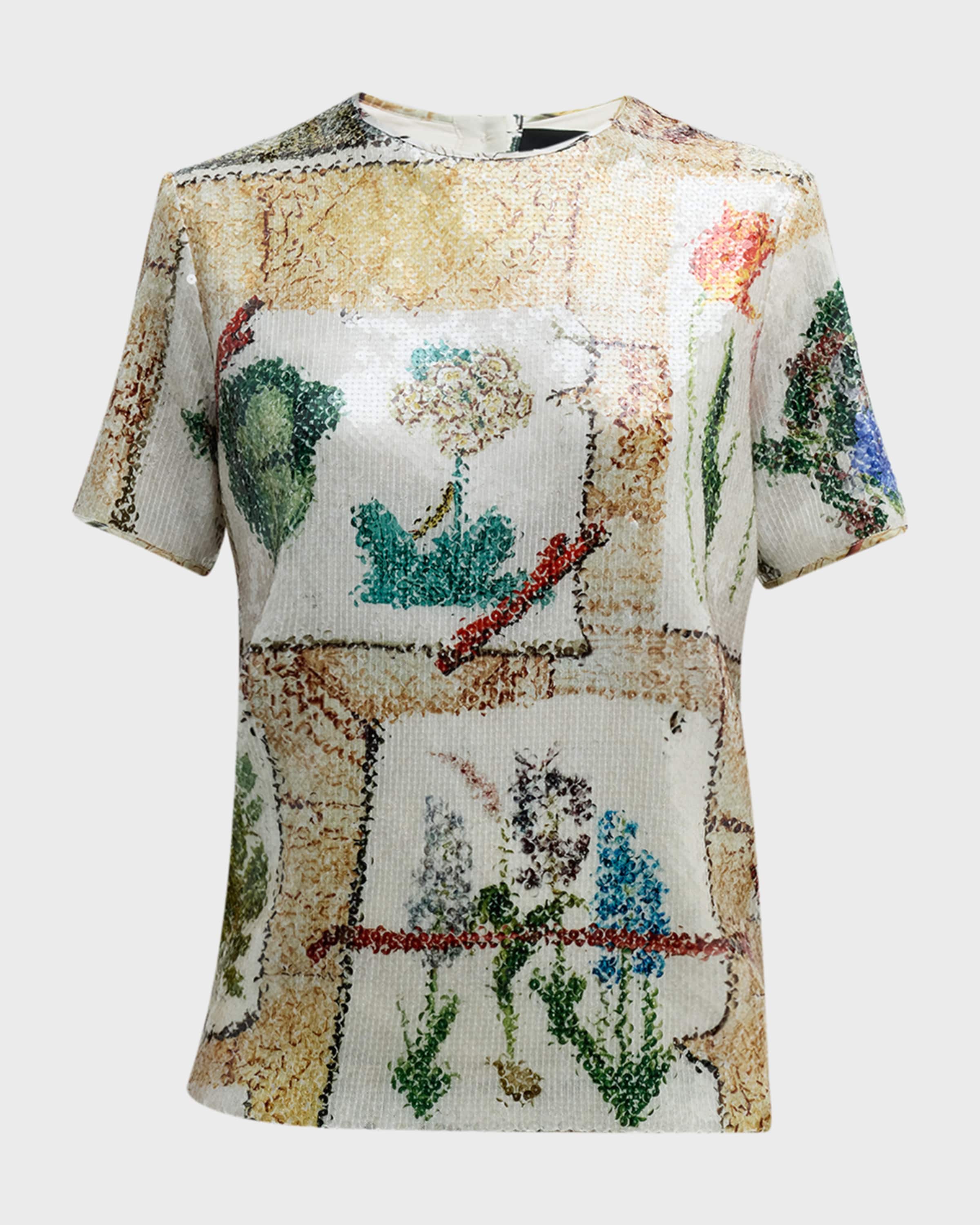 Libertine Sequin Colefax Printed Blouse